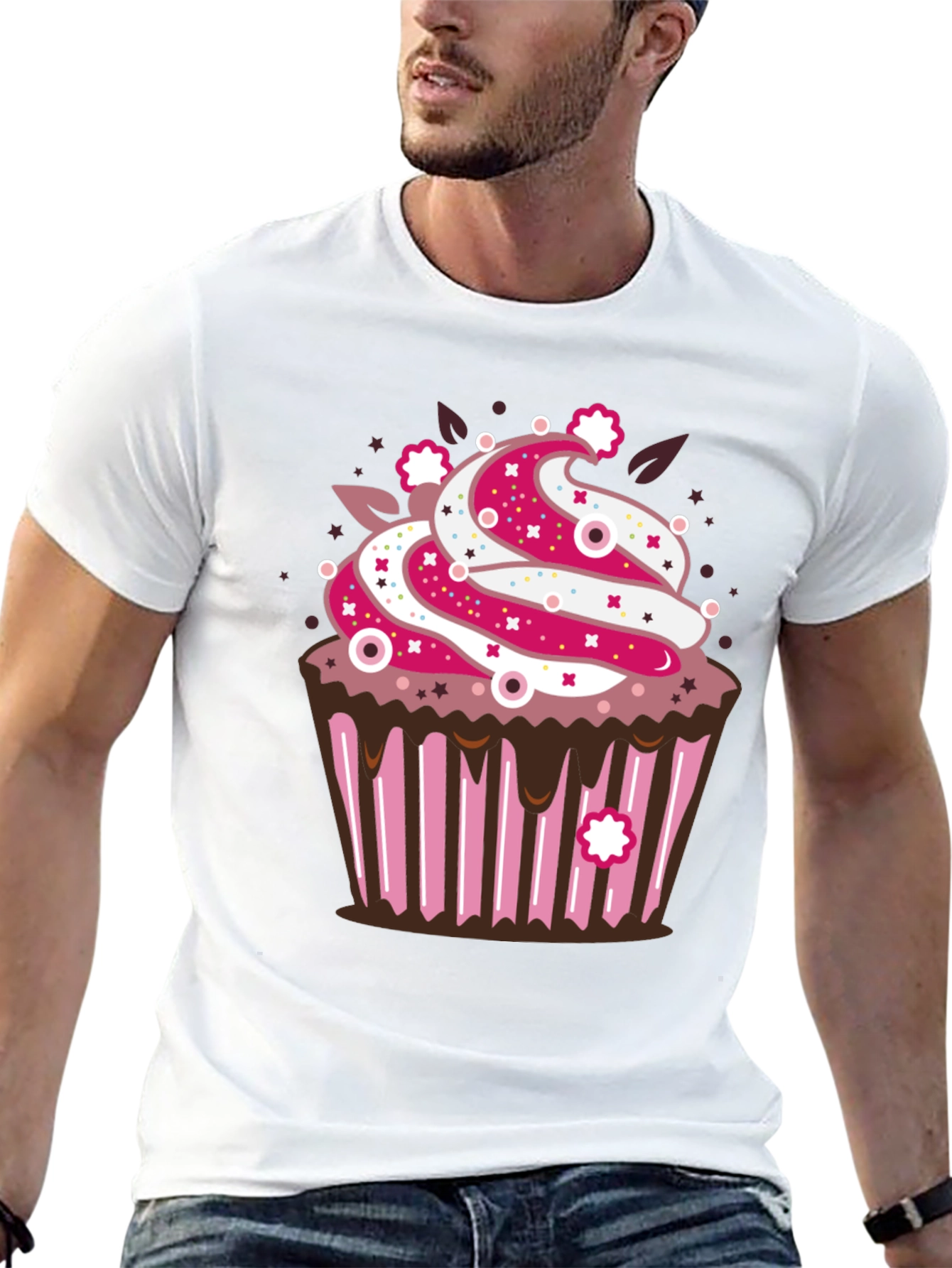 Cupcake Graphic T-Shirt - Sweet Treat Style