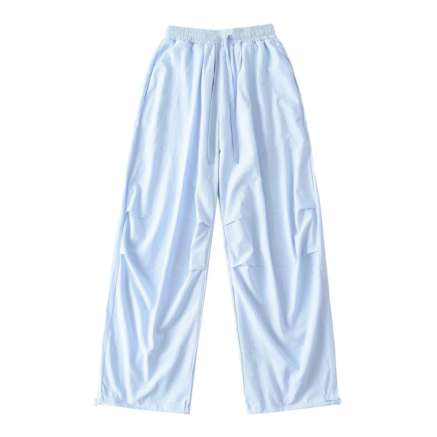 Striped wide leg workwear pants