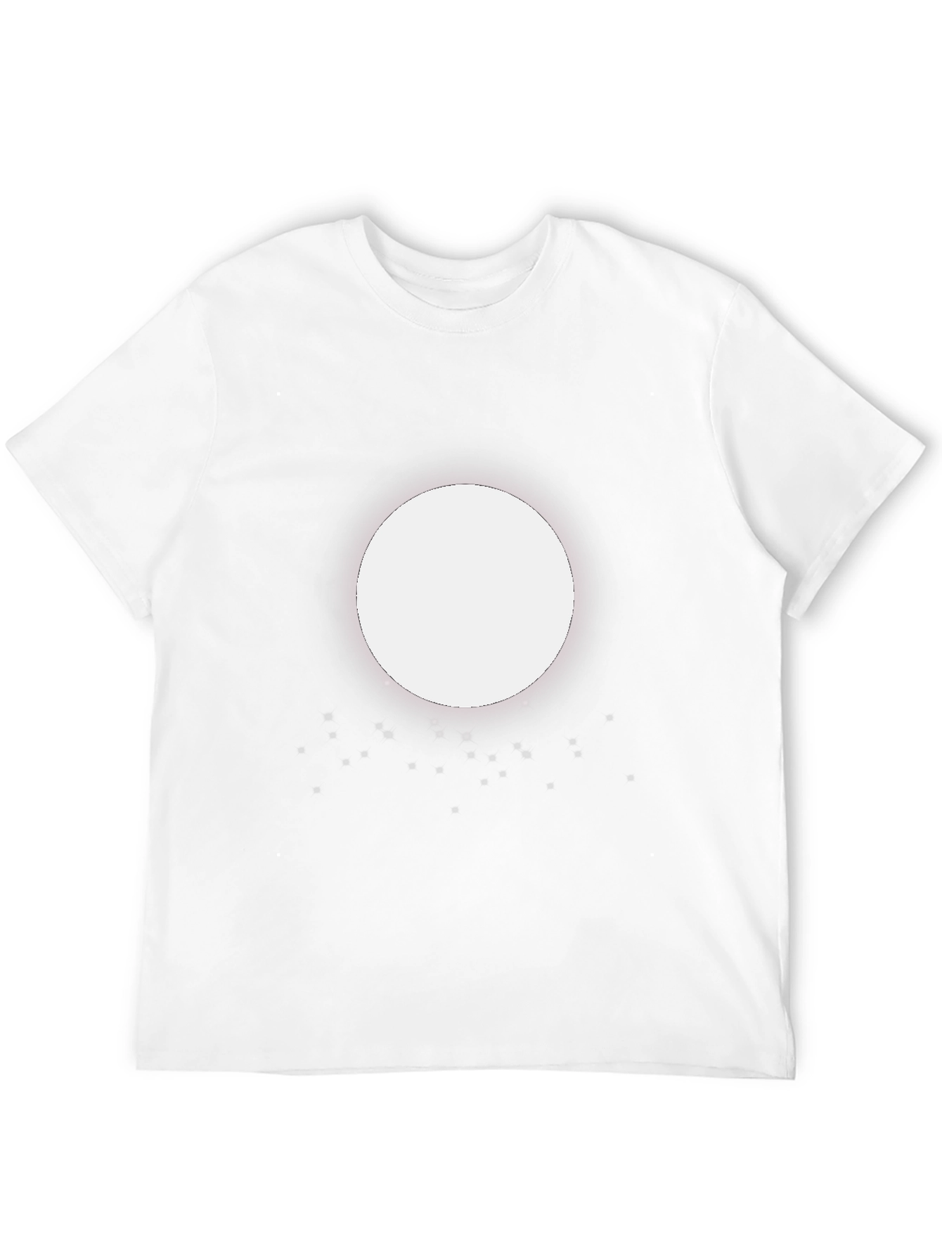 Abstract Circle Graphic Black T-Shirt