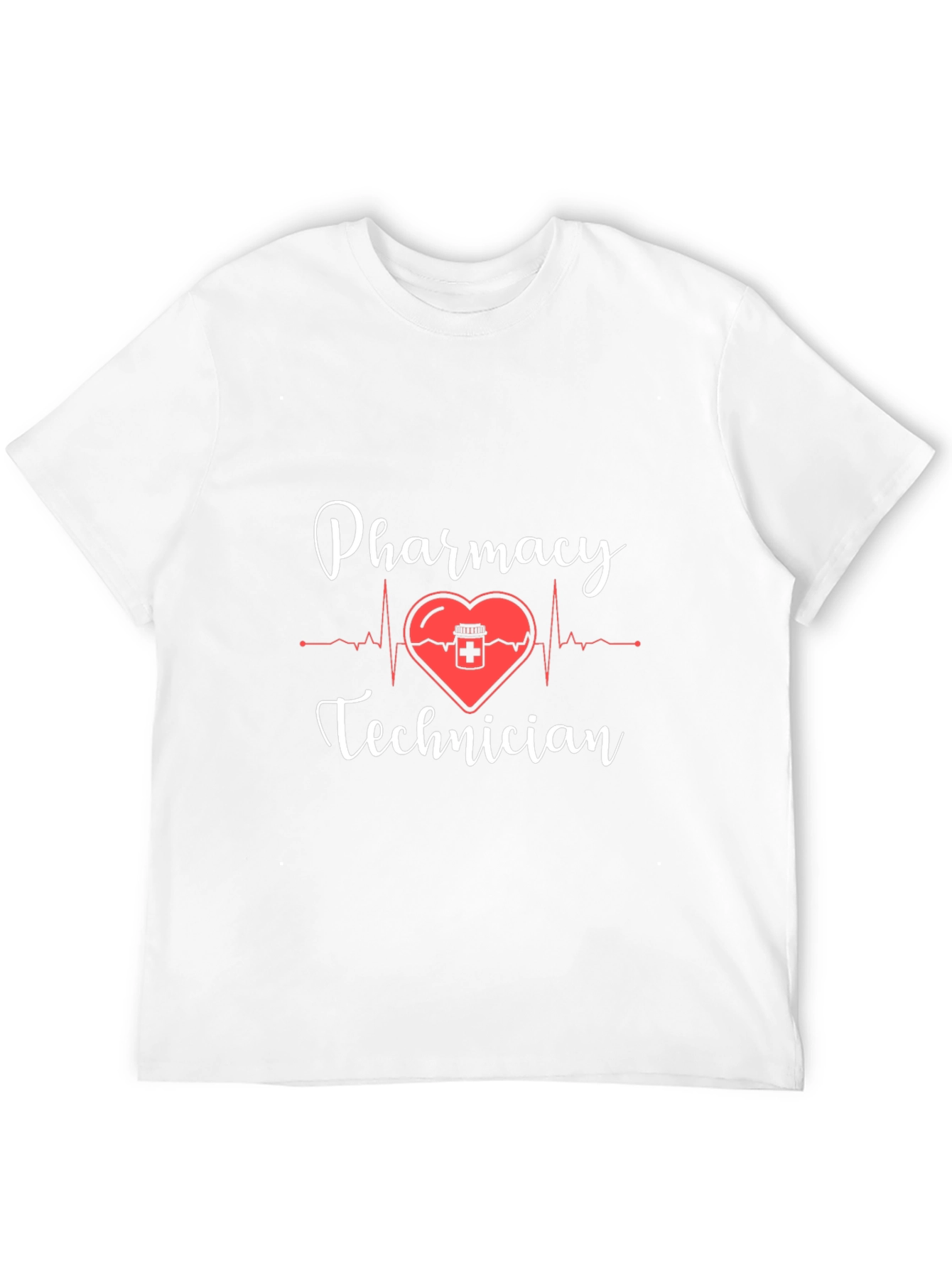 Pharmacy Technician Heartbeat T-Shirt