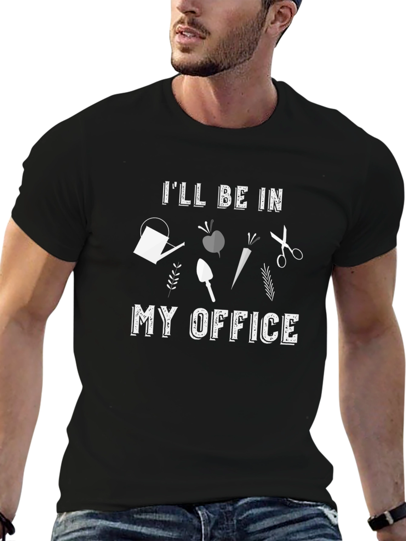 Gardeners Office T-Shirt - Gardening Tools Design