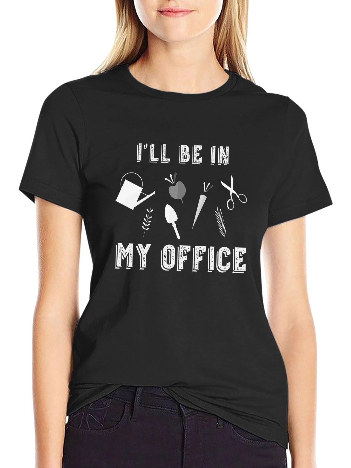 Gardeners Office T-Shirt - Gardening Tools Design