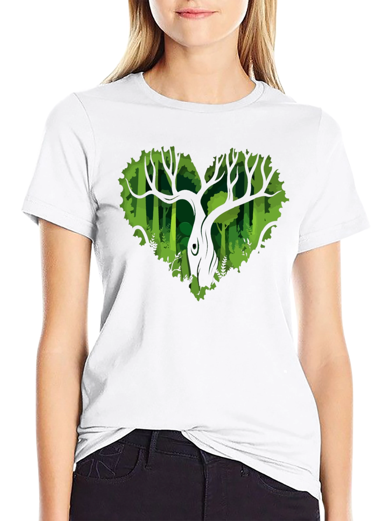 Heart Tree Graphic Tee - Nature Lovers T-Shirt