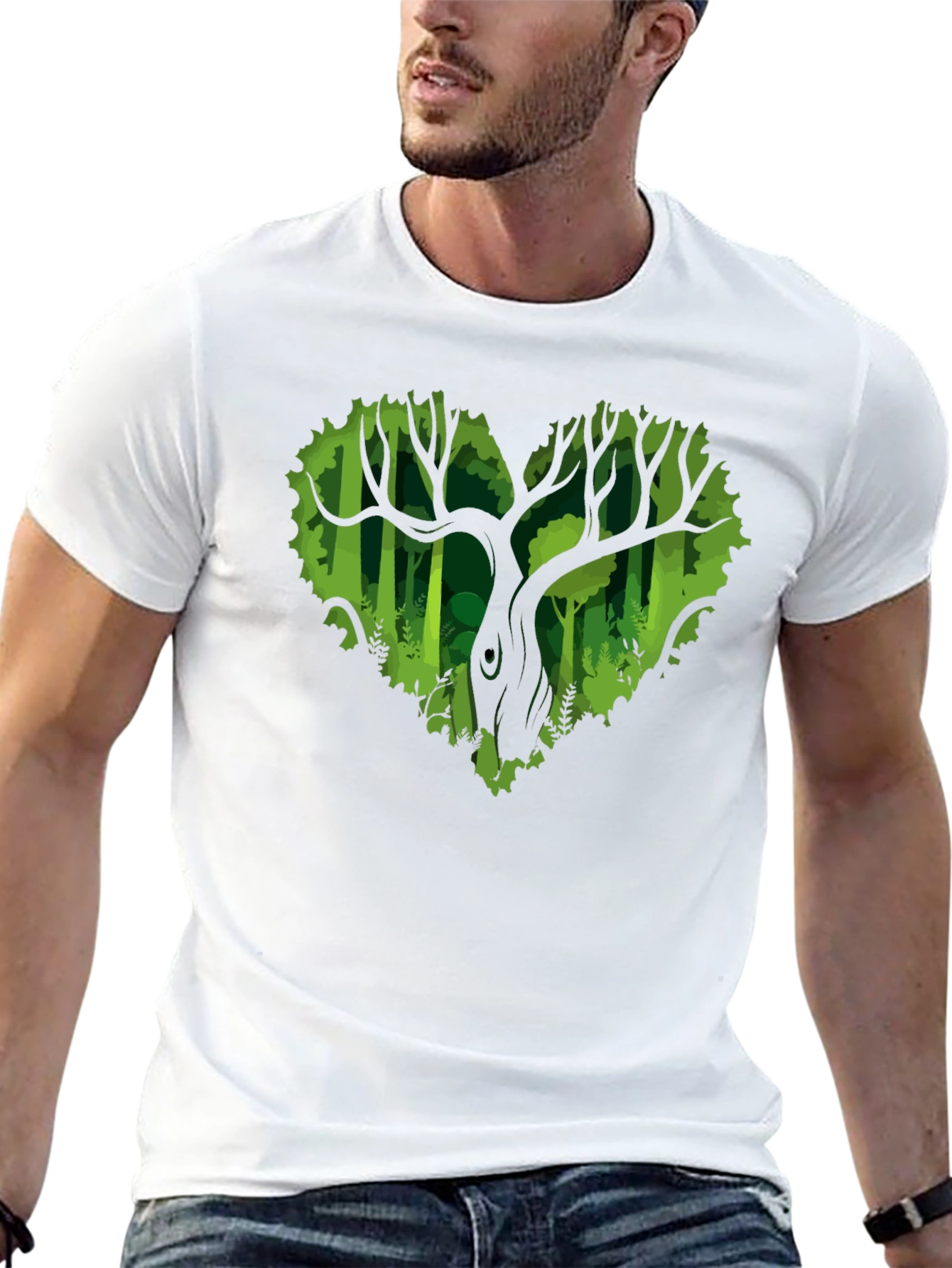 Heart Tree Graphic Tee - Nature Lovers T-Shirt