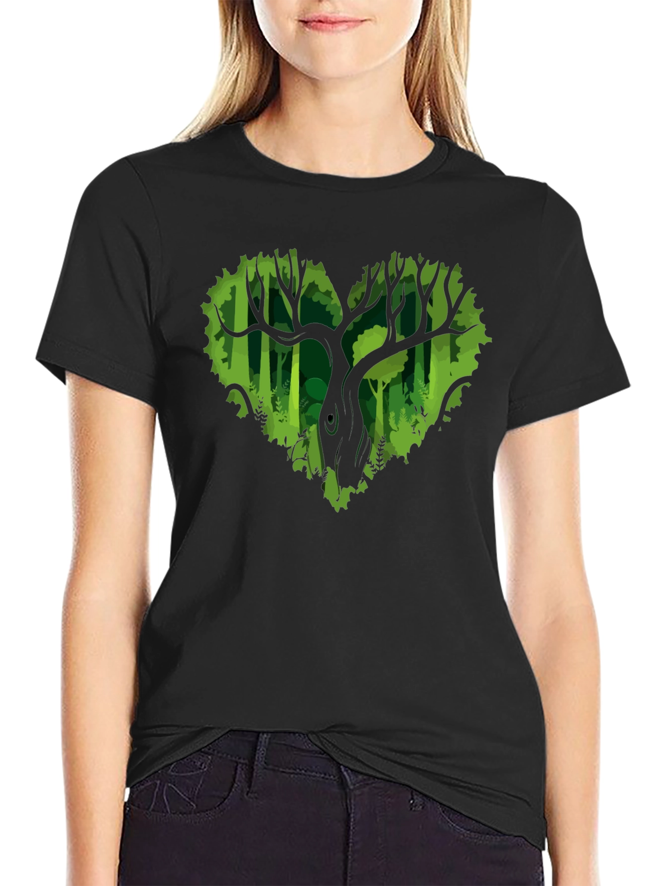 Heart Tree Graphic Tee - Nature Lovers T-Shirt