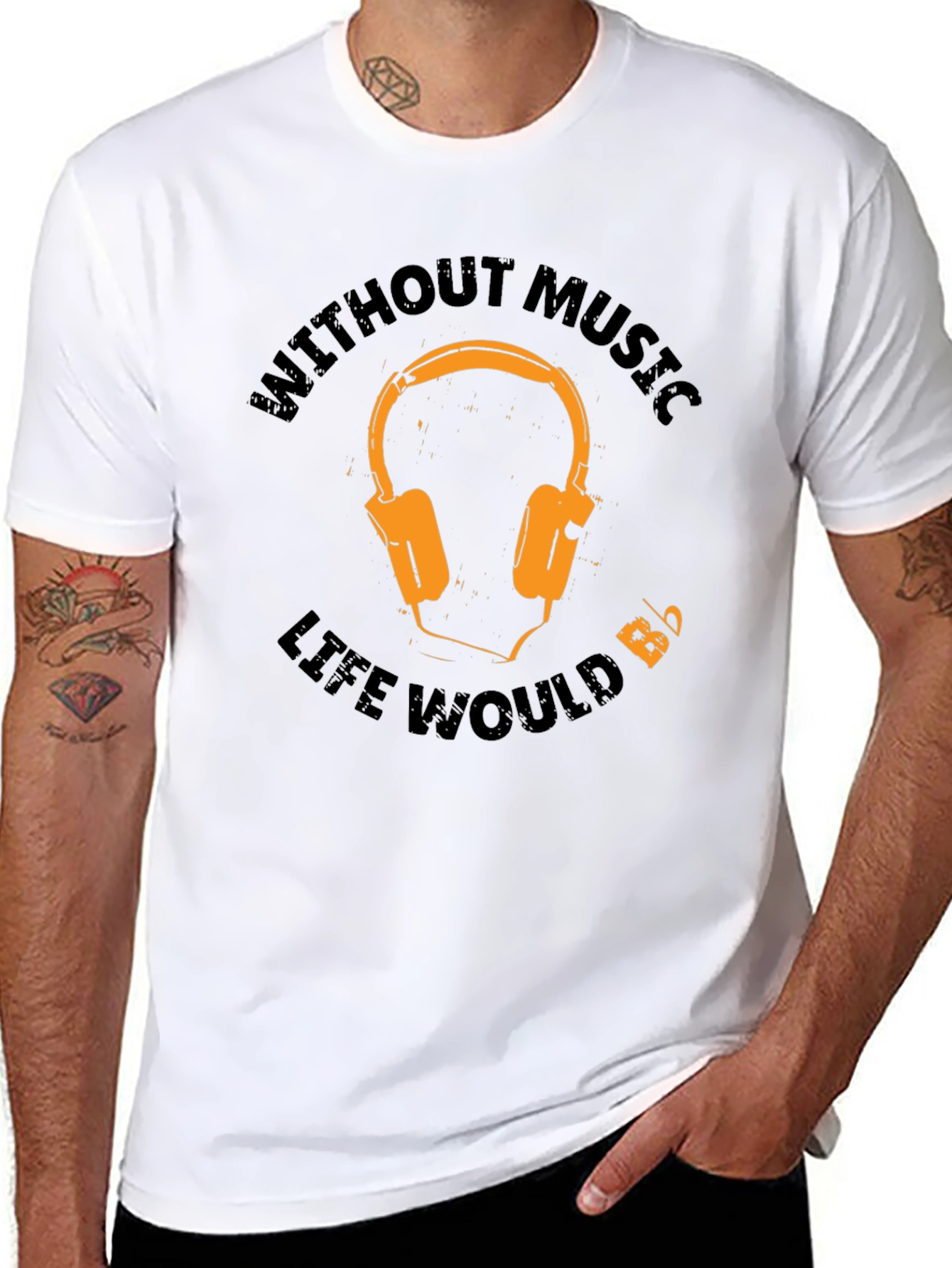 Music Lover T-Shirt - Without Music Life Would...