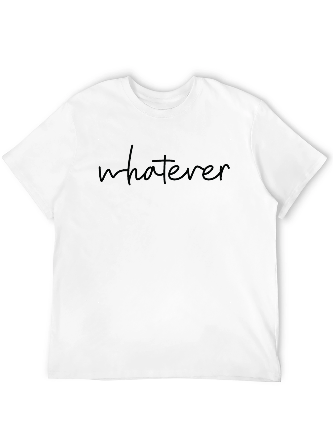 Whatever Graphic Print T-Shirt - Casual Comfort
