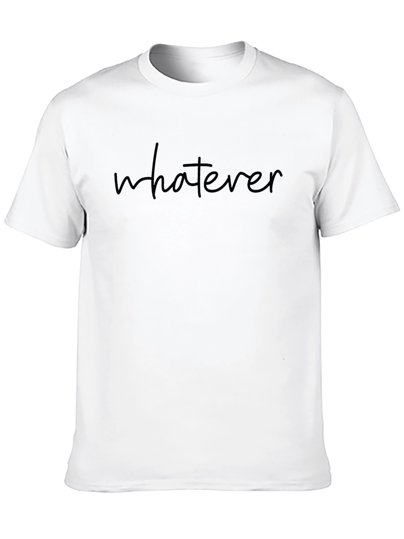 Whatever Graphic Print T-Shirt - Casual Comfort