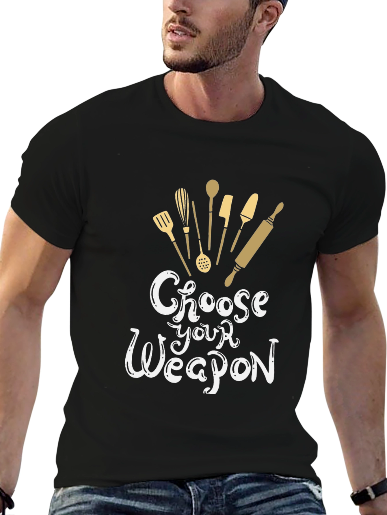Choose Your Weapon T-Shirt - Bakers Edition