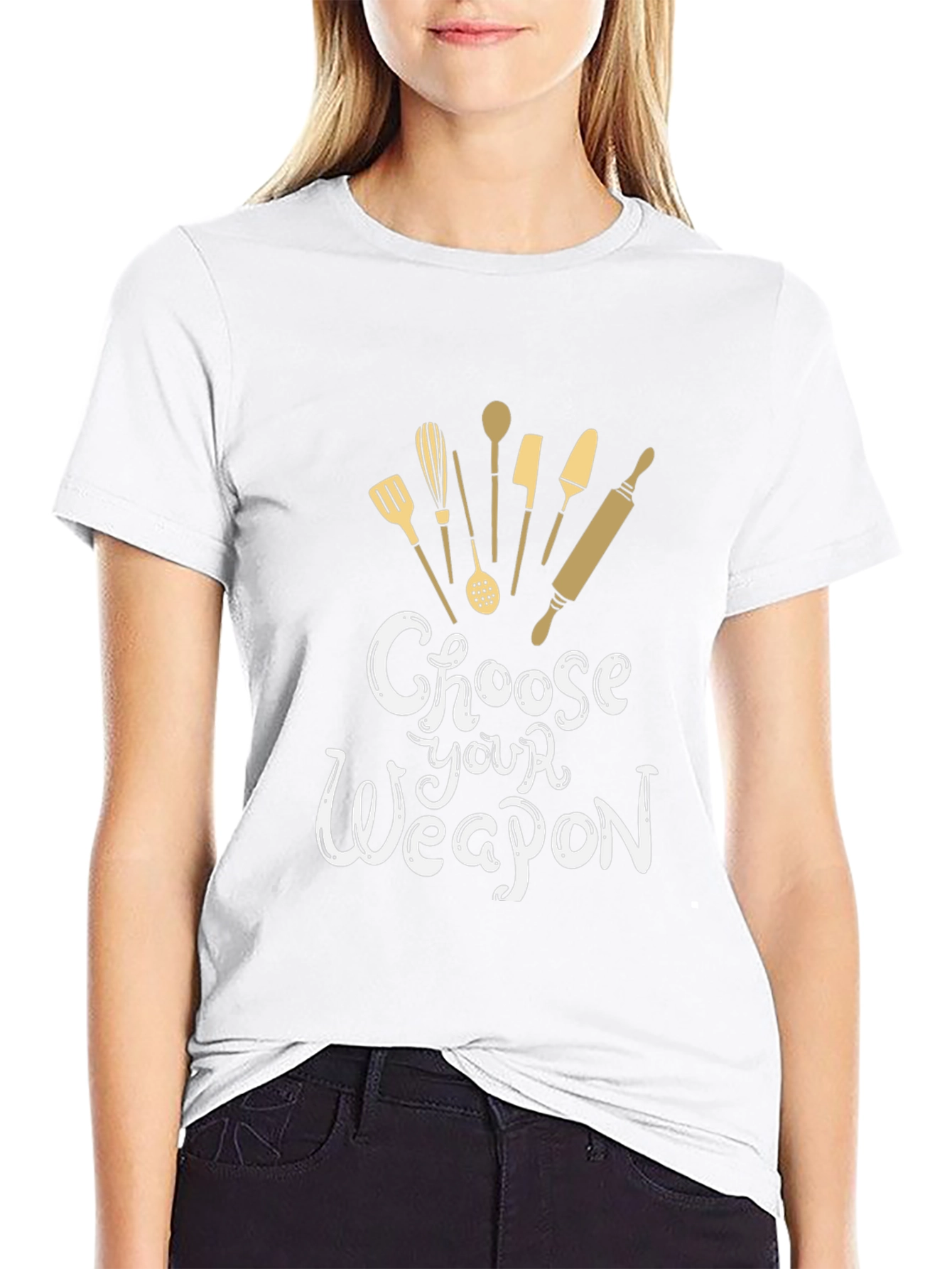Choose Your Weapon T-Shirt - Bakers Edition