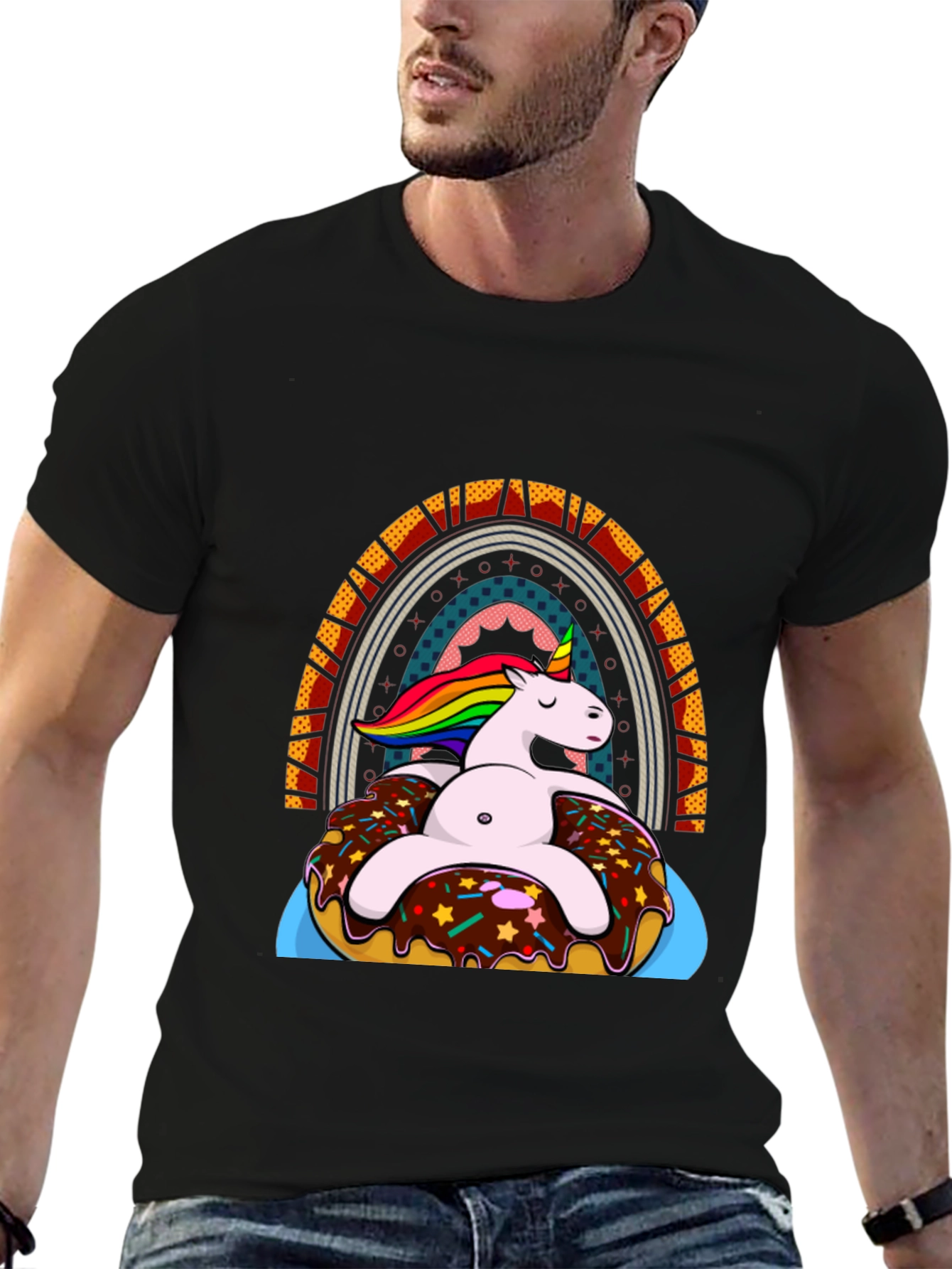 Unicorn on Donut T-Shirt