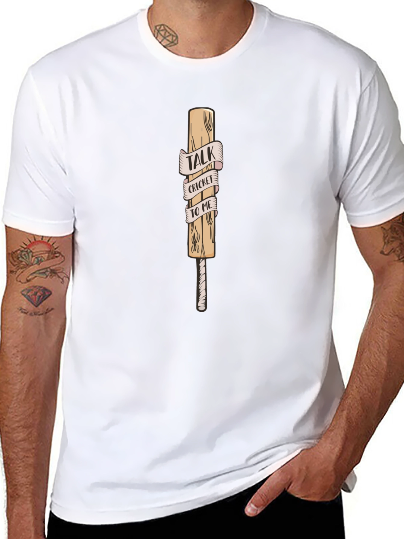 Cricket Talk Graphic Tee - Sporty Casual Shirt