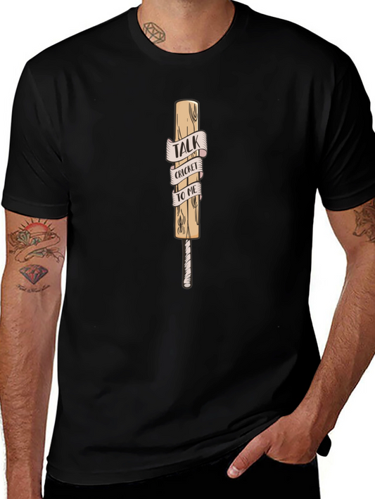 Cricket Talk Graphic Tee - Sporty Casual Shirt