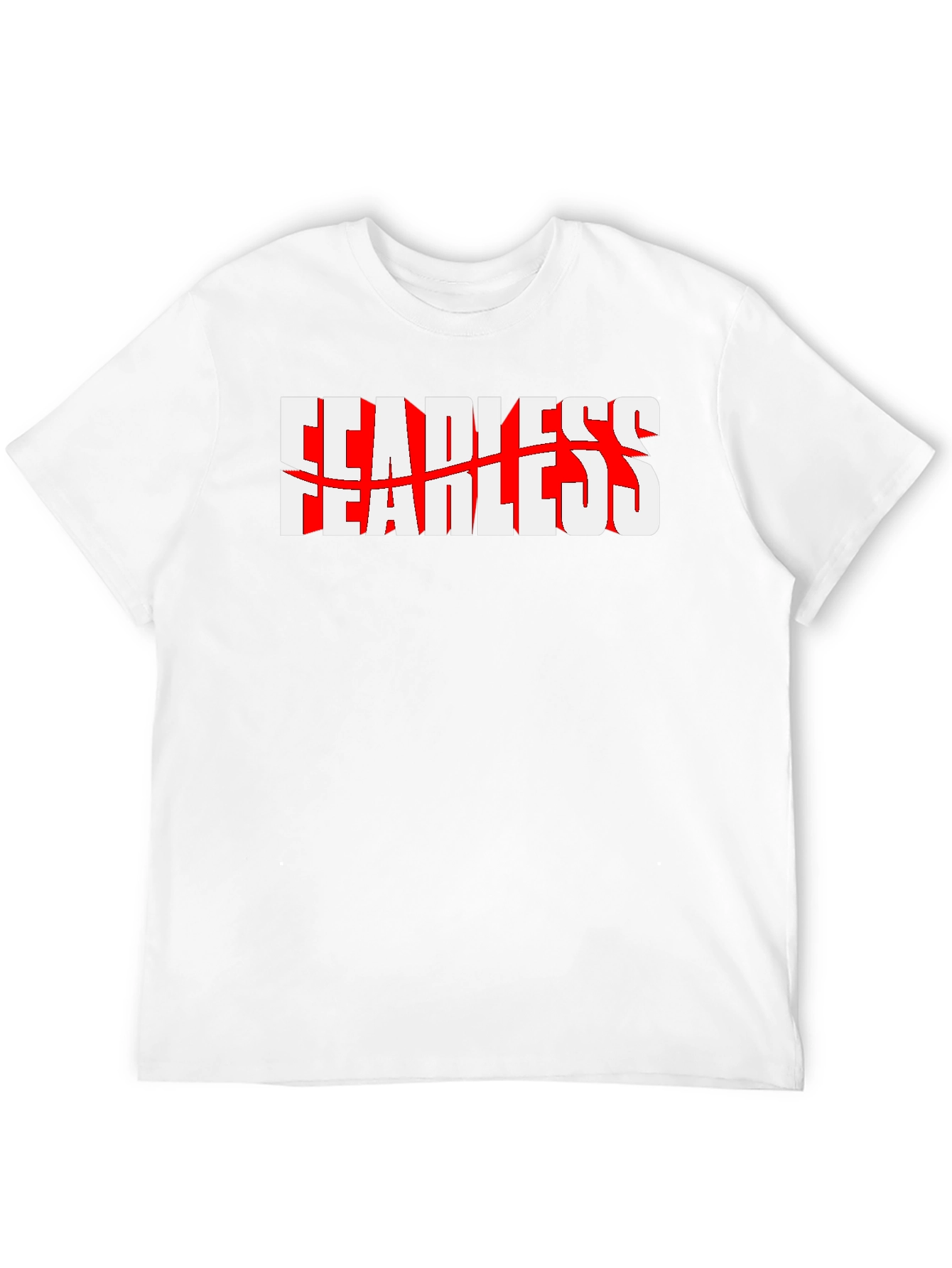 Fearless Graphic Print Black T-Shirt