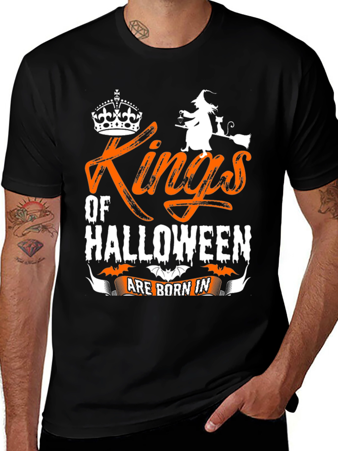 Kings of Halloween T-Shirt - Witch & Crown Design