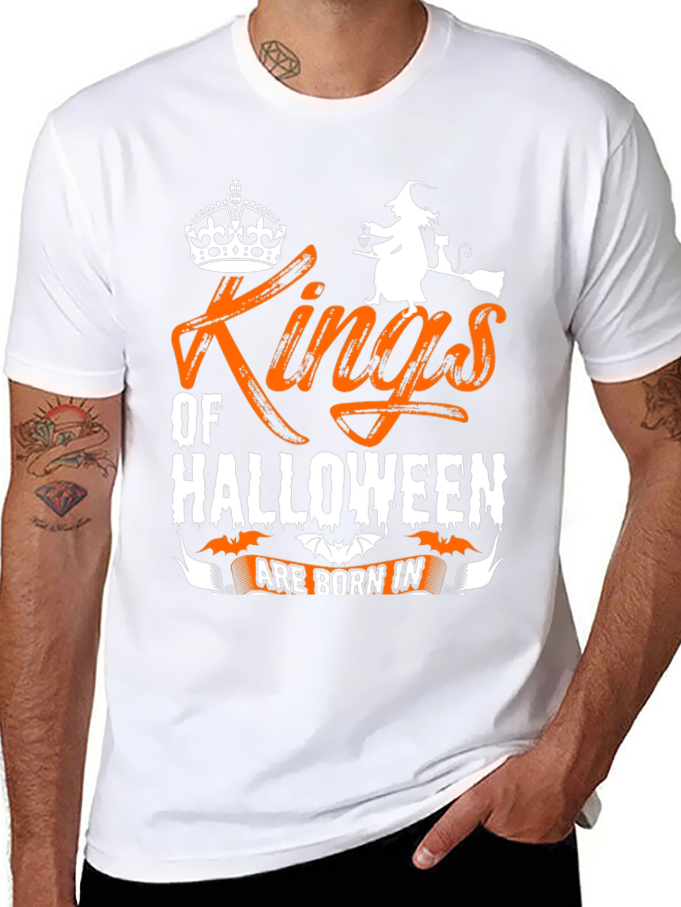 Kings of Halloween T-Shirt - Witch & Crown Design