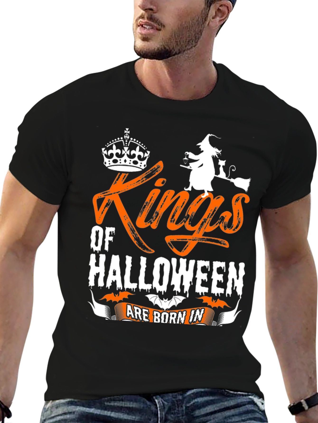 Kings of Halloween T-Shirt - Witch & Crown Design
