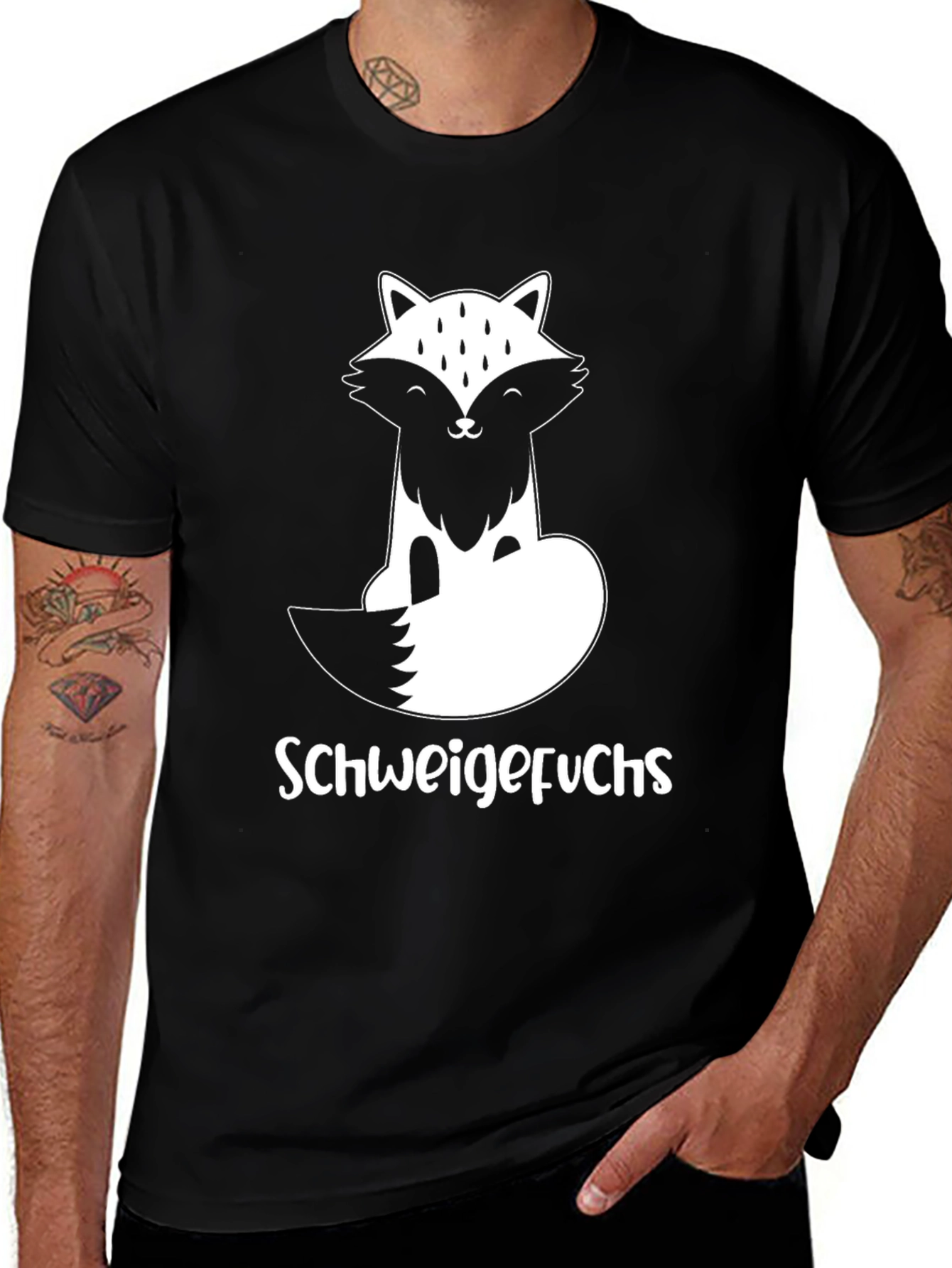 Schweigefuchs Graphic T-Shirt - Fox Design