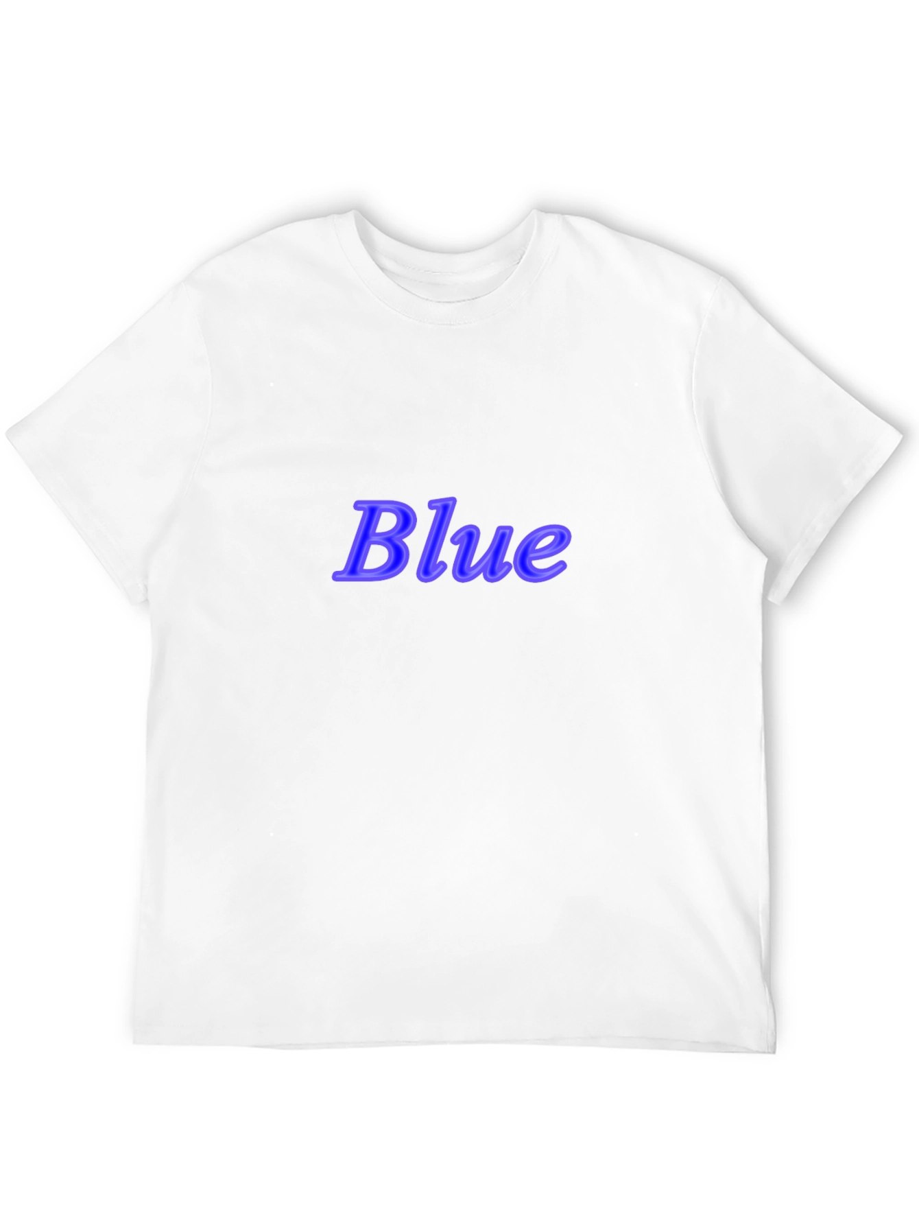 Stylish Black T-Shirt with Blue Text