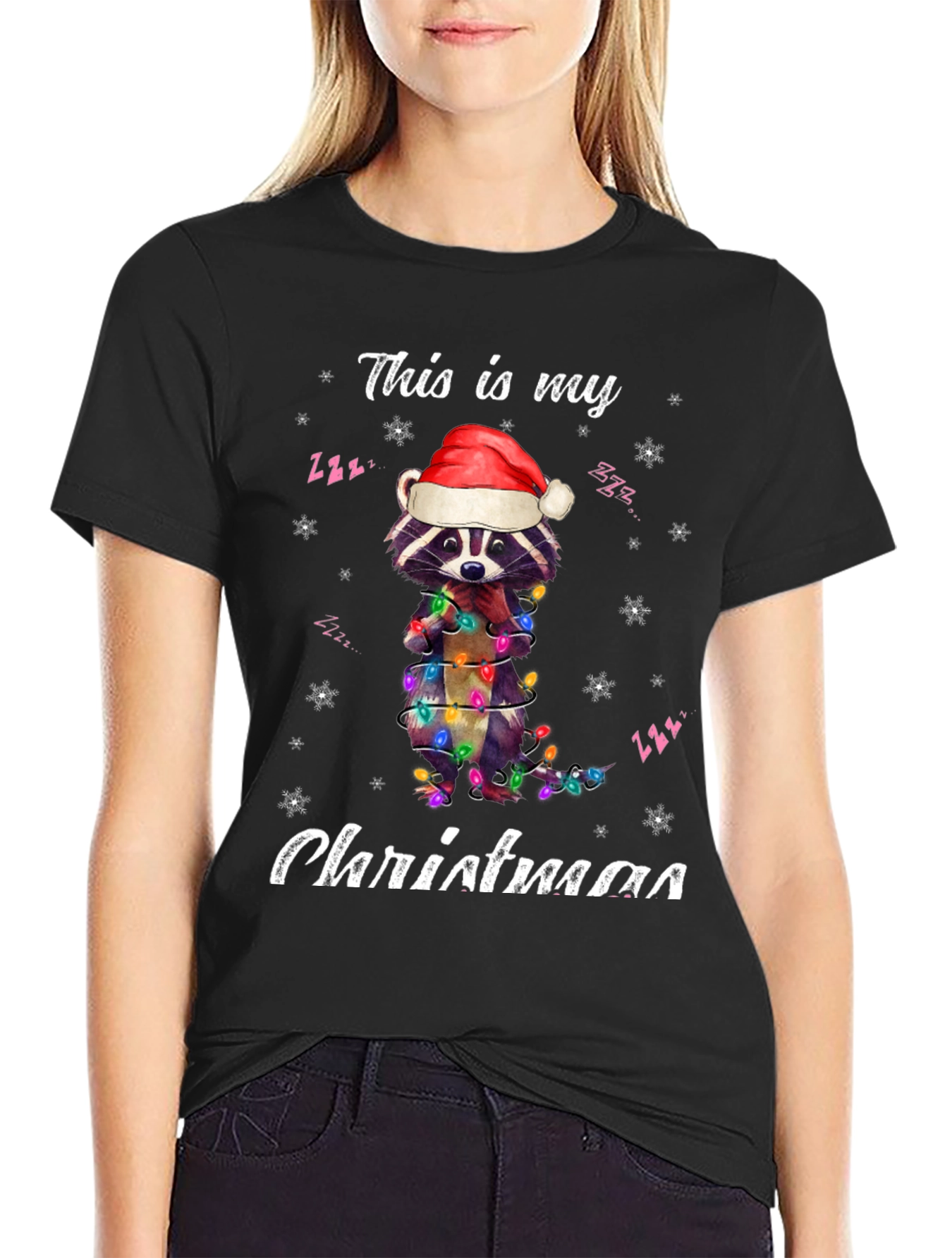Christmas Raccoon T-Shirt