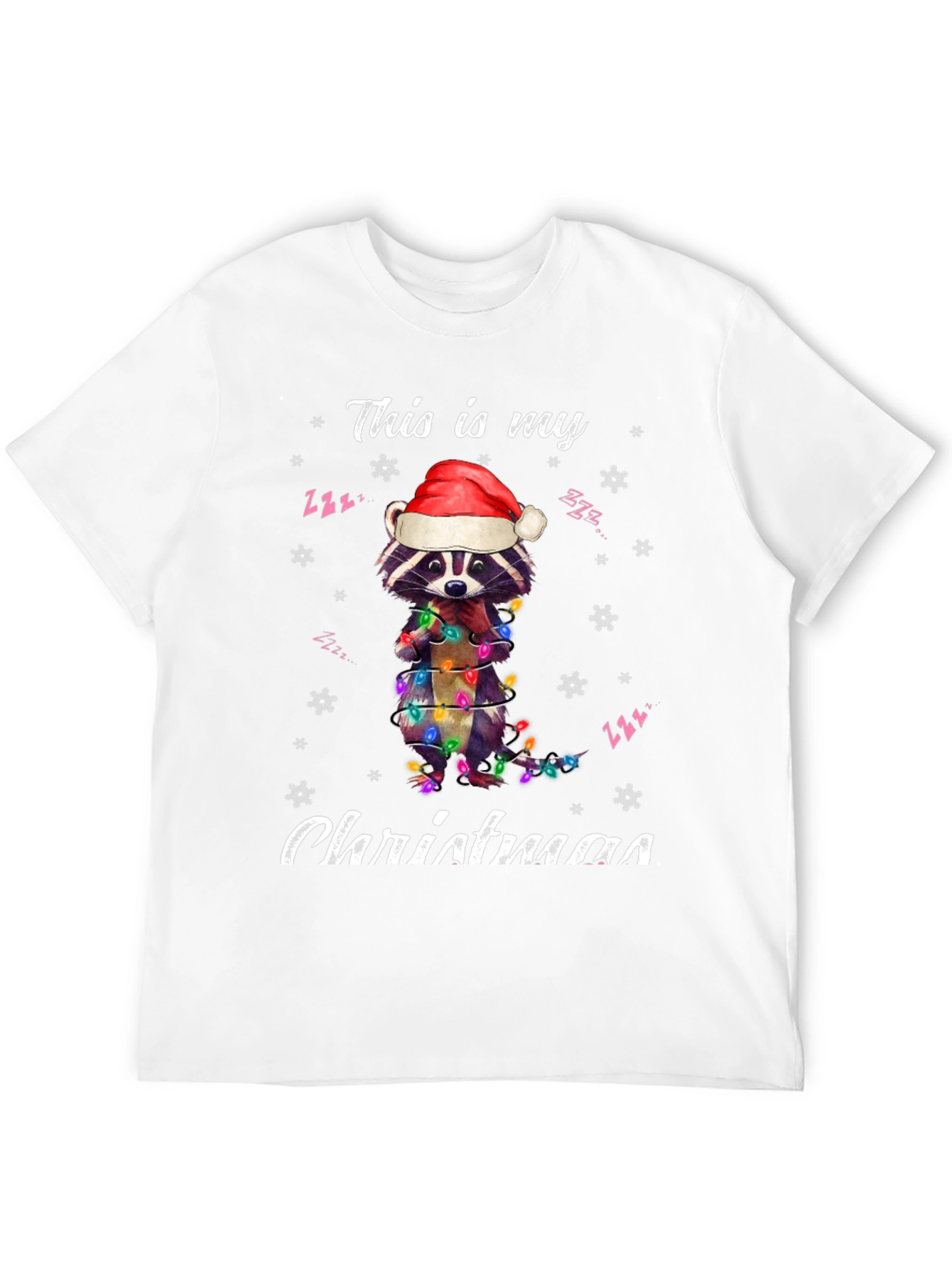 Christmas Raccoon T-Shirt