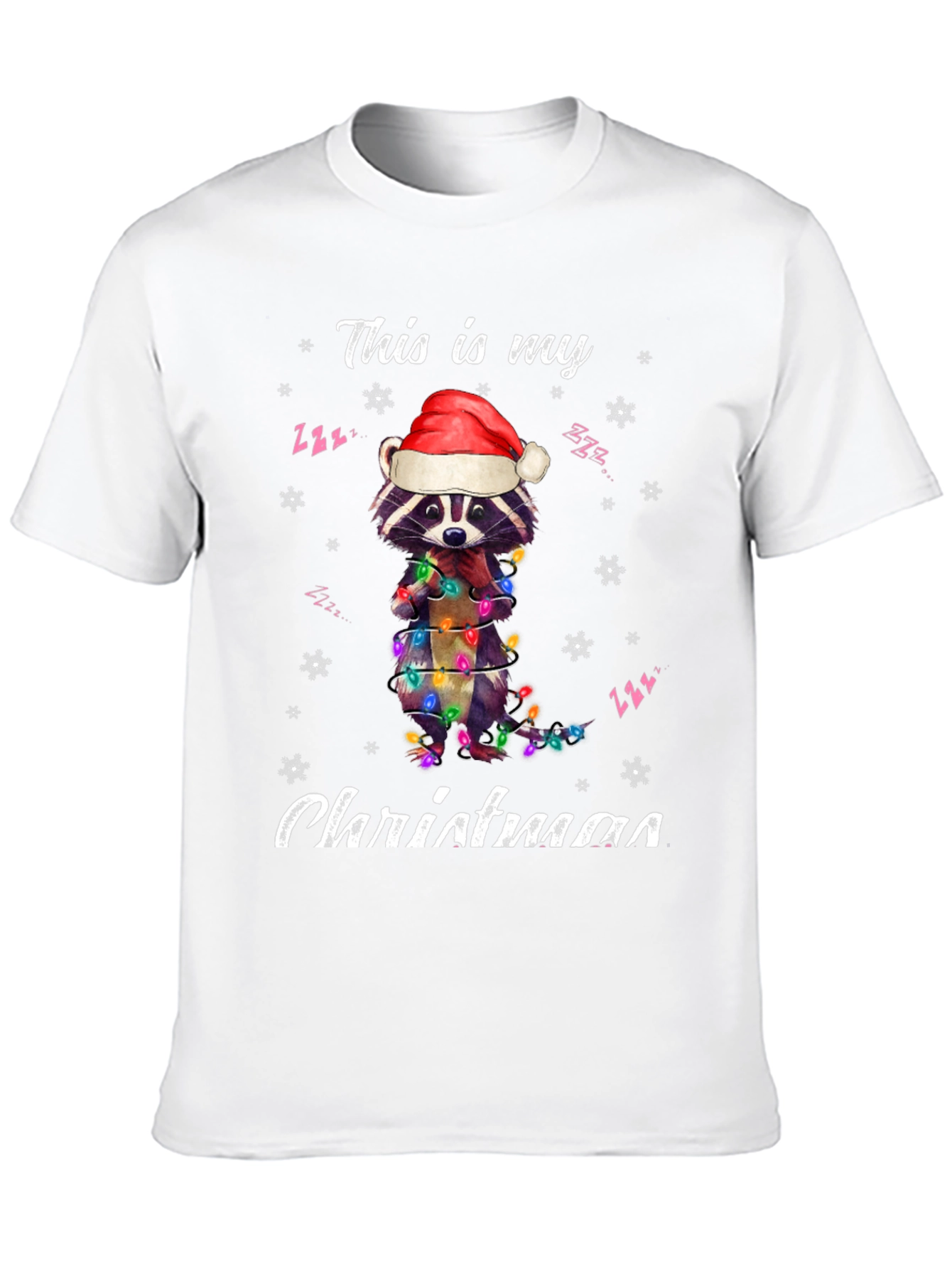 Christmas Raccoon T-Shirt