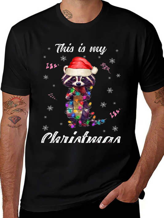 Christmas Raccoon T-Shirt