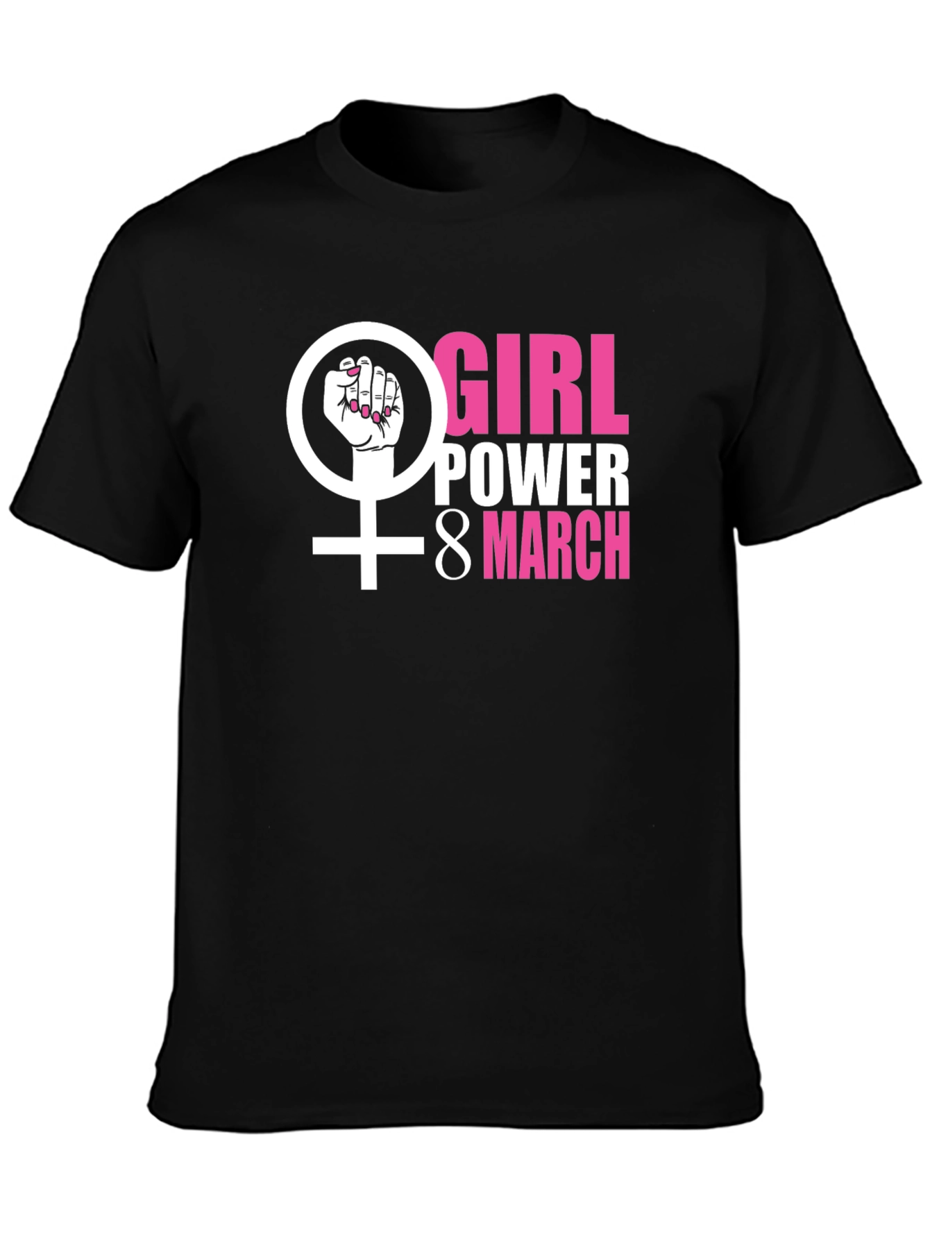 Girl Power International Womens Day Graphic T-Shirt