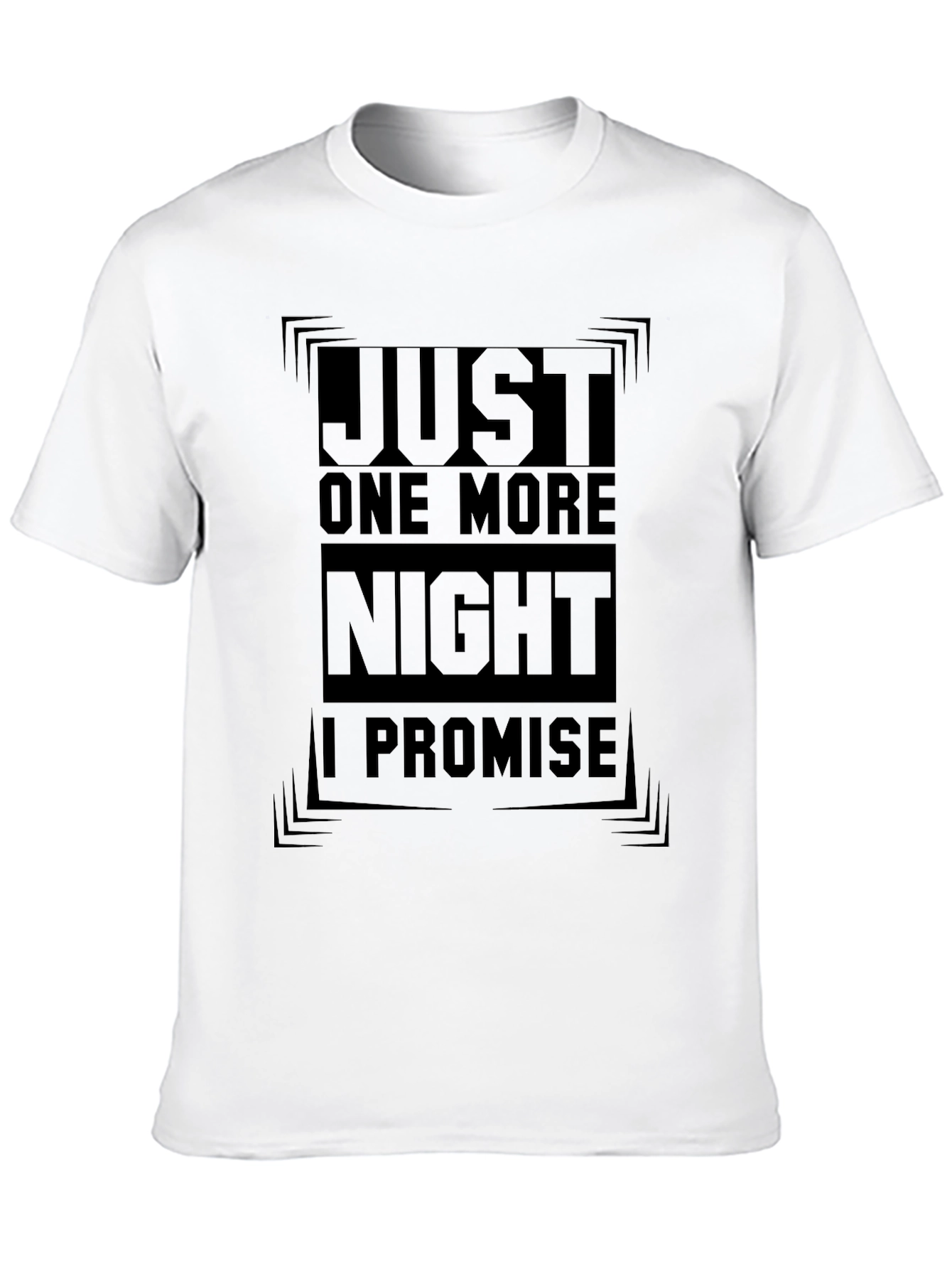 Just One More Night Black Graphic Tee
