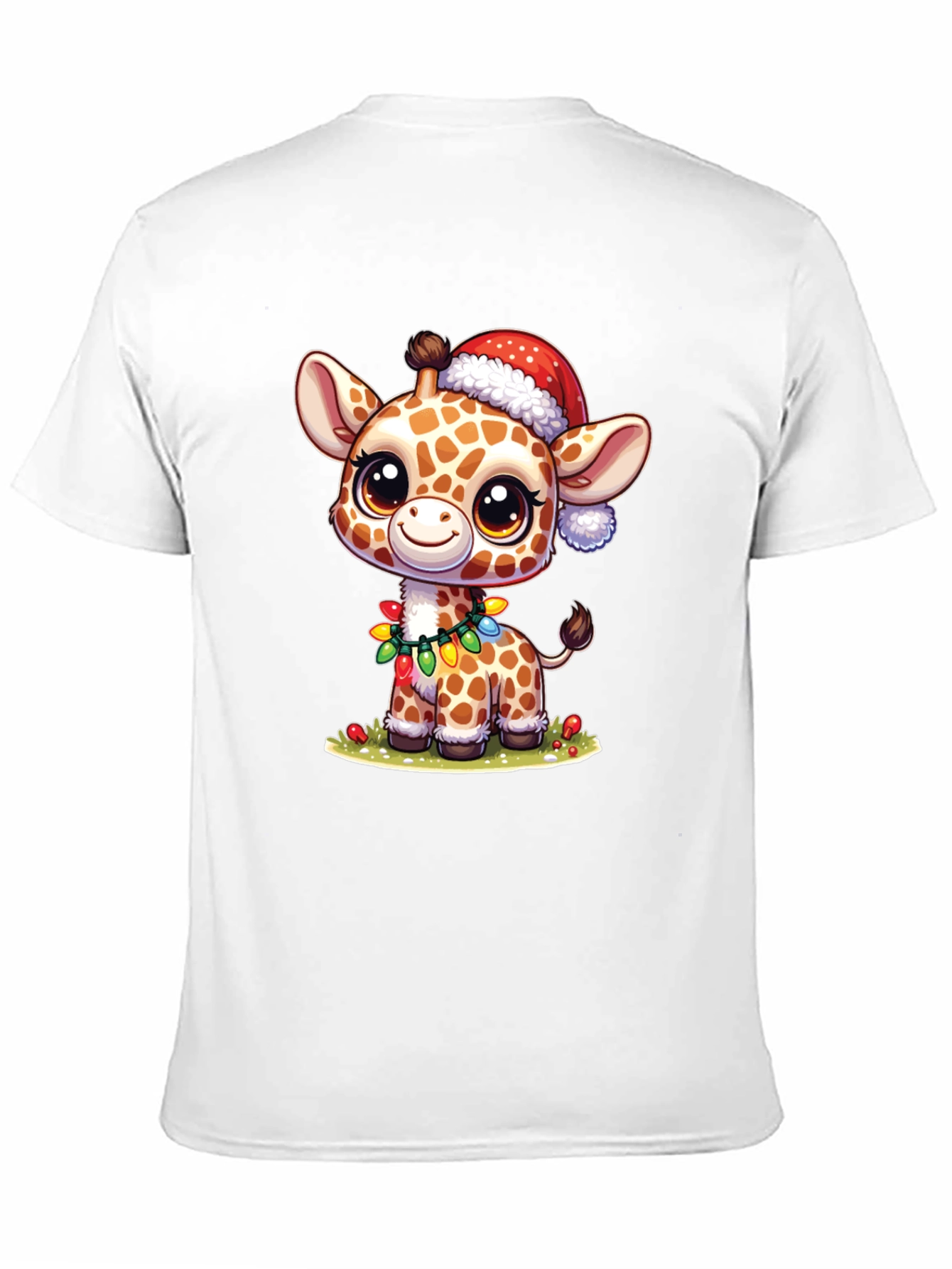 Festive Giraffe T-Shirt: Holiday Cheer