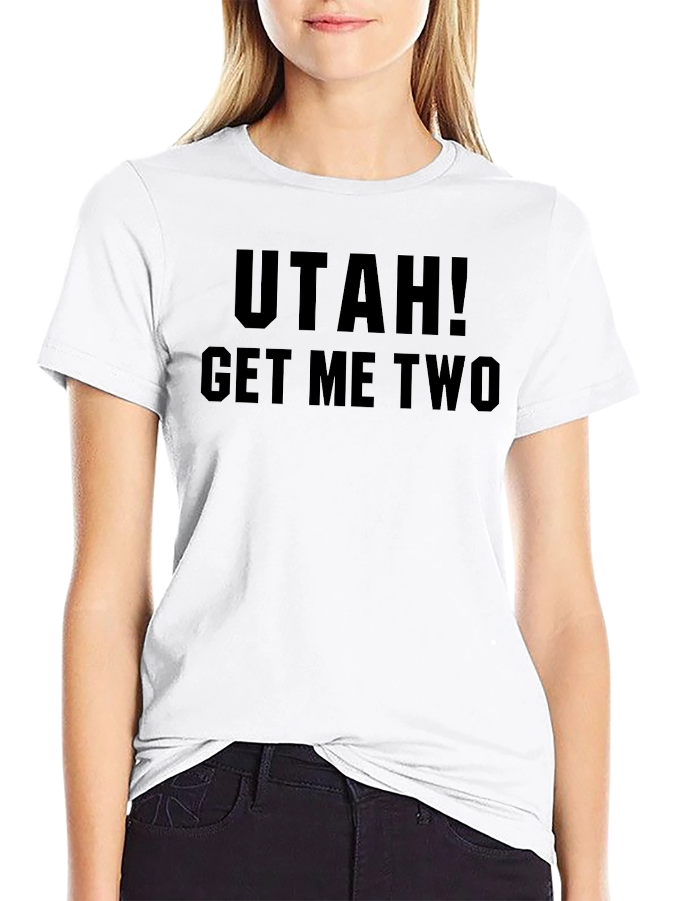 Utah! Get Me Two Black Graphic T-Shirt
