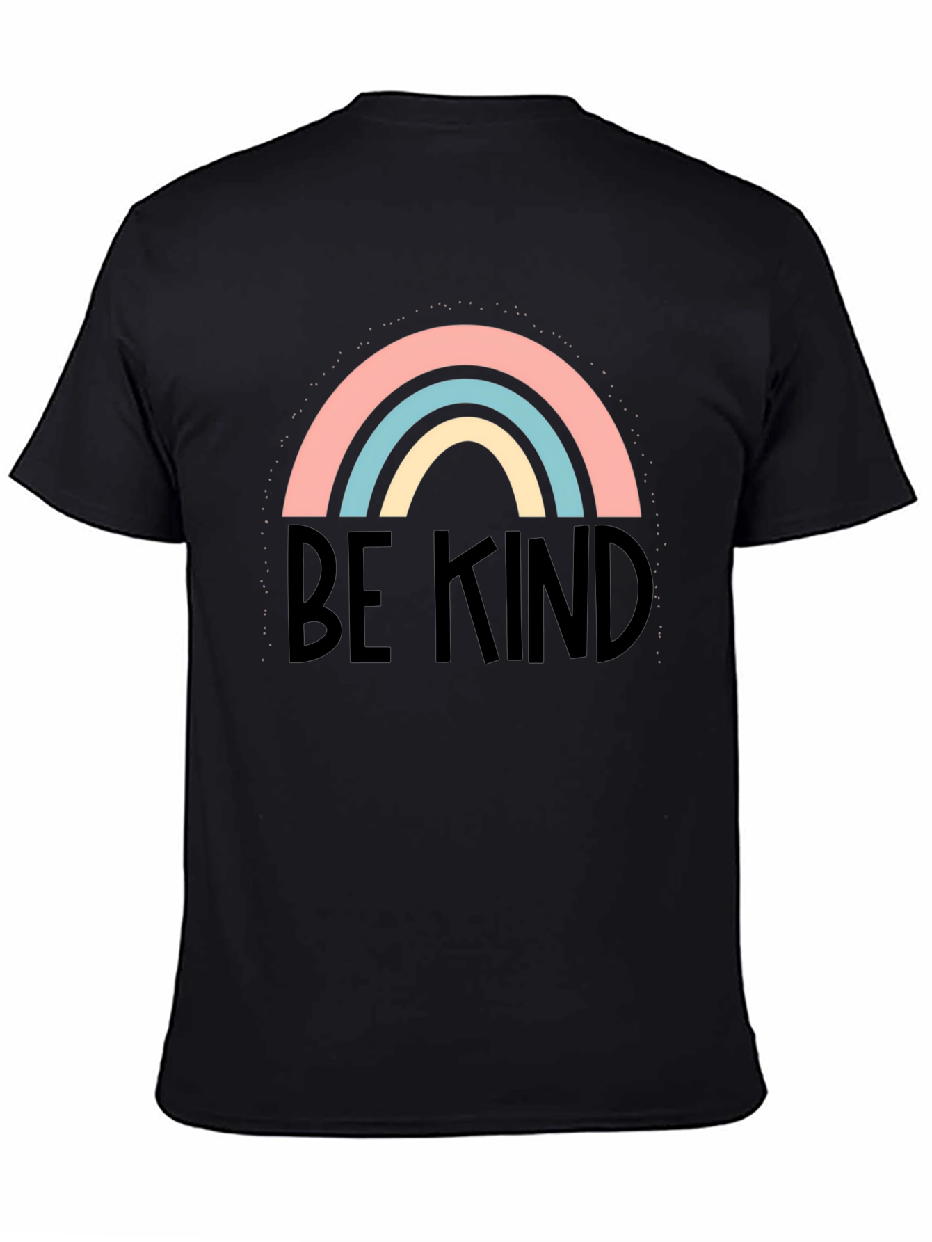 Be Kind Rainbow Graphic Tee - Soft Cotton Blend