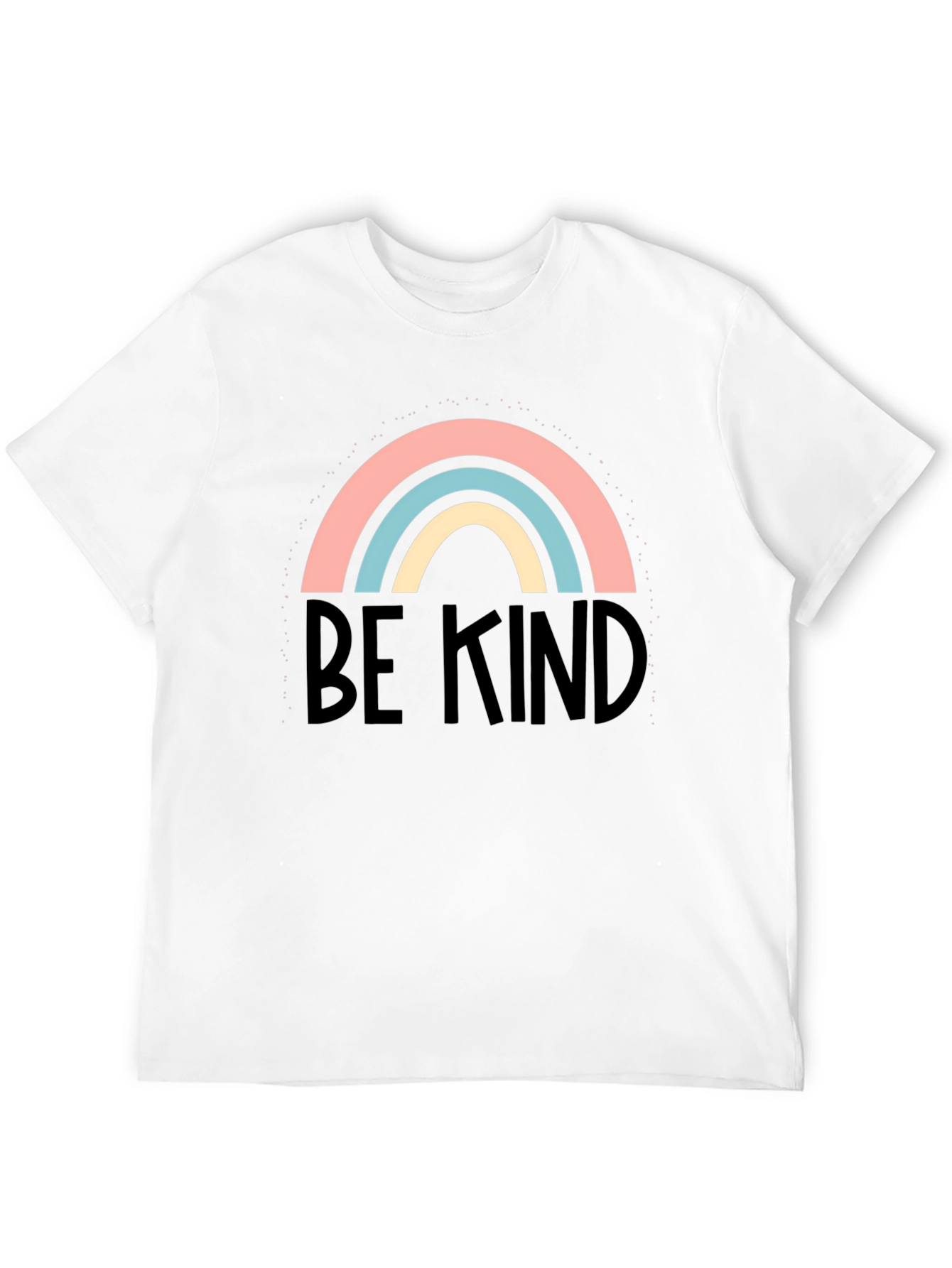 Be Kind Rainbow Graphic Tee - Soft Cotton Blend