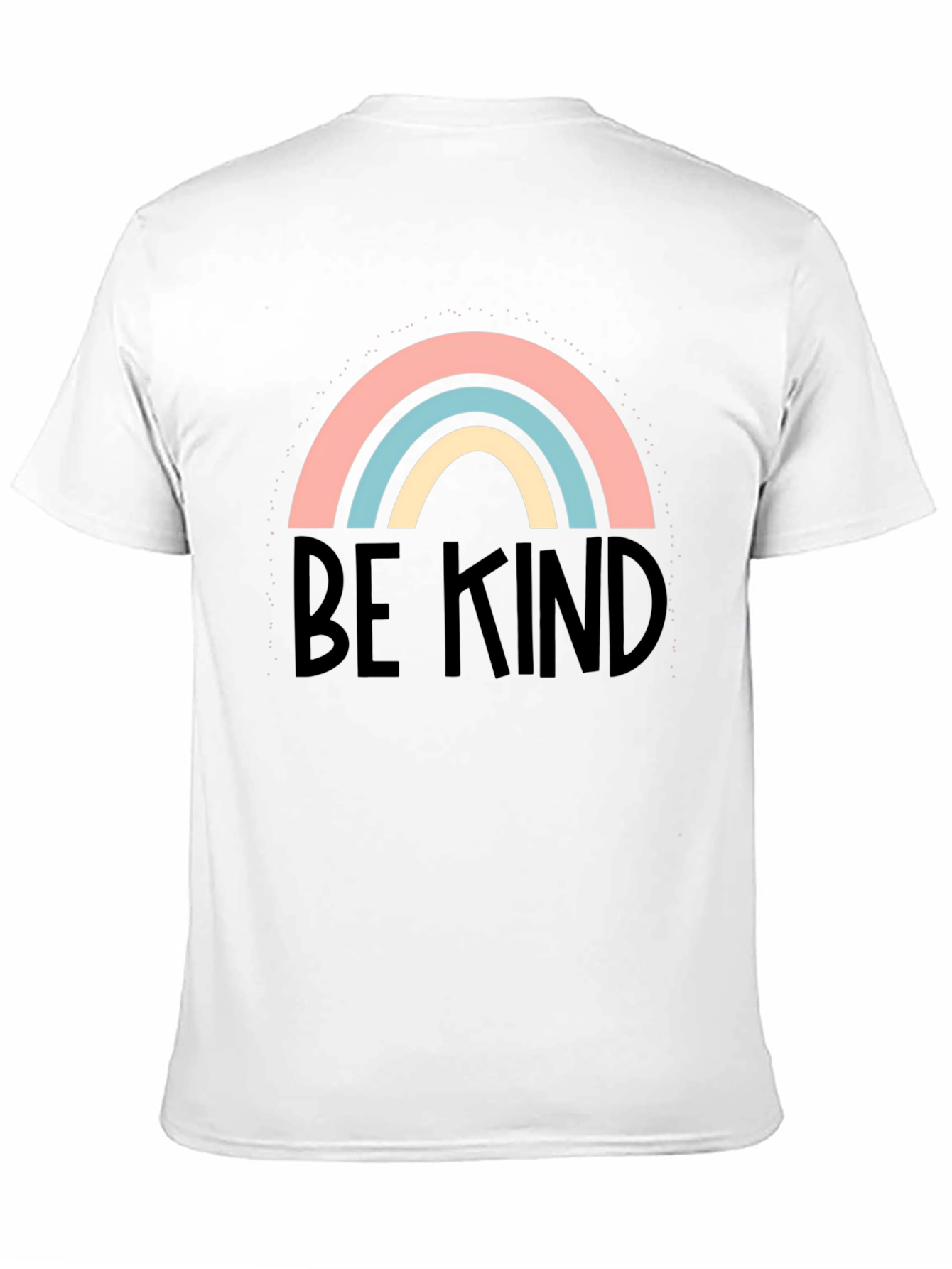Be Kind Rainbow Graphic Tee - Soft Cotton Blend