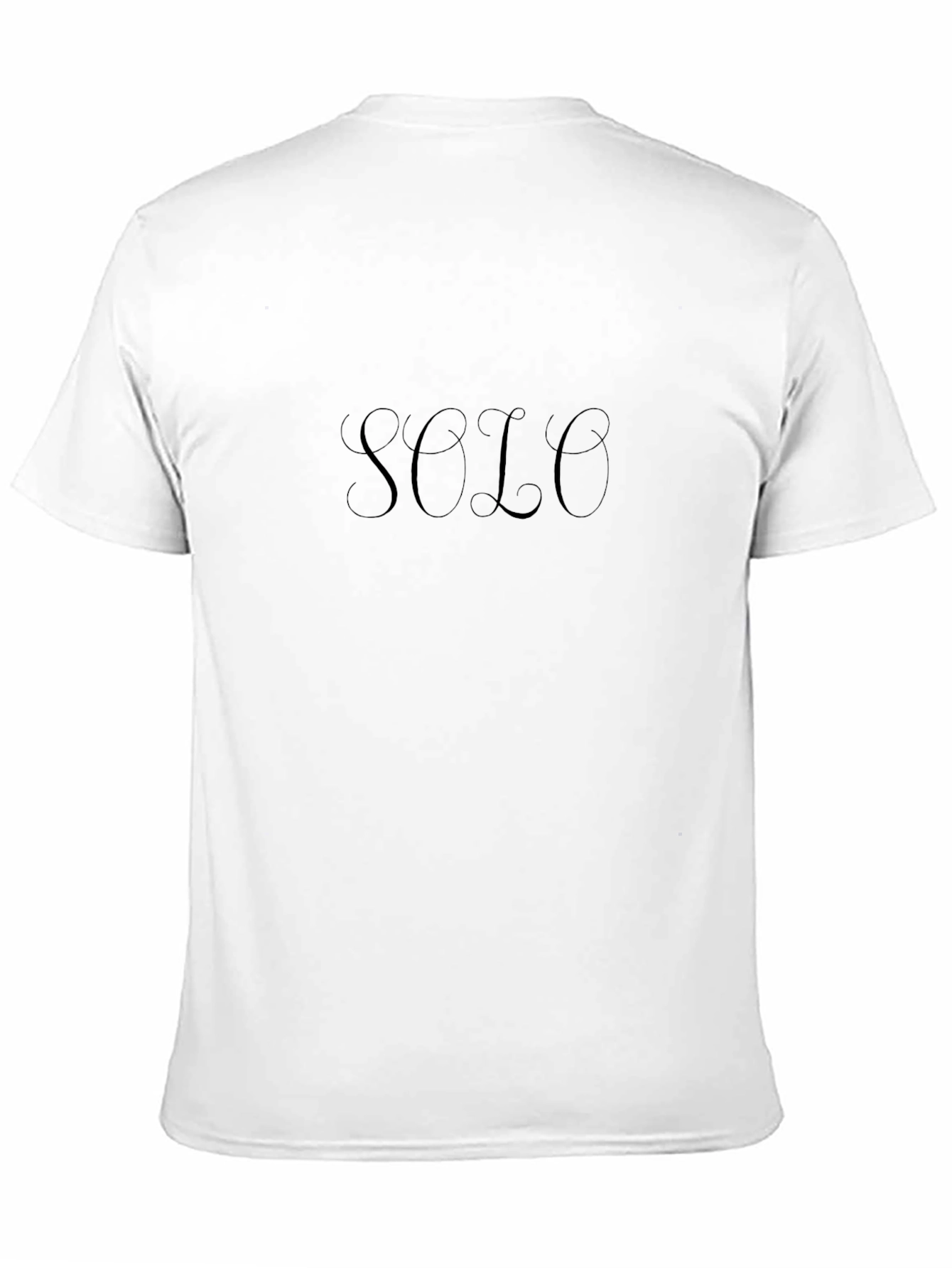 Stylish Black SOLO Graphic Tee - Casual Comfort