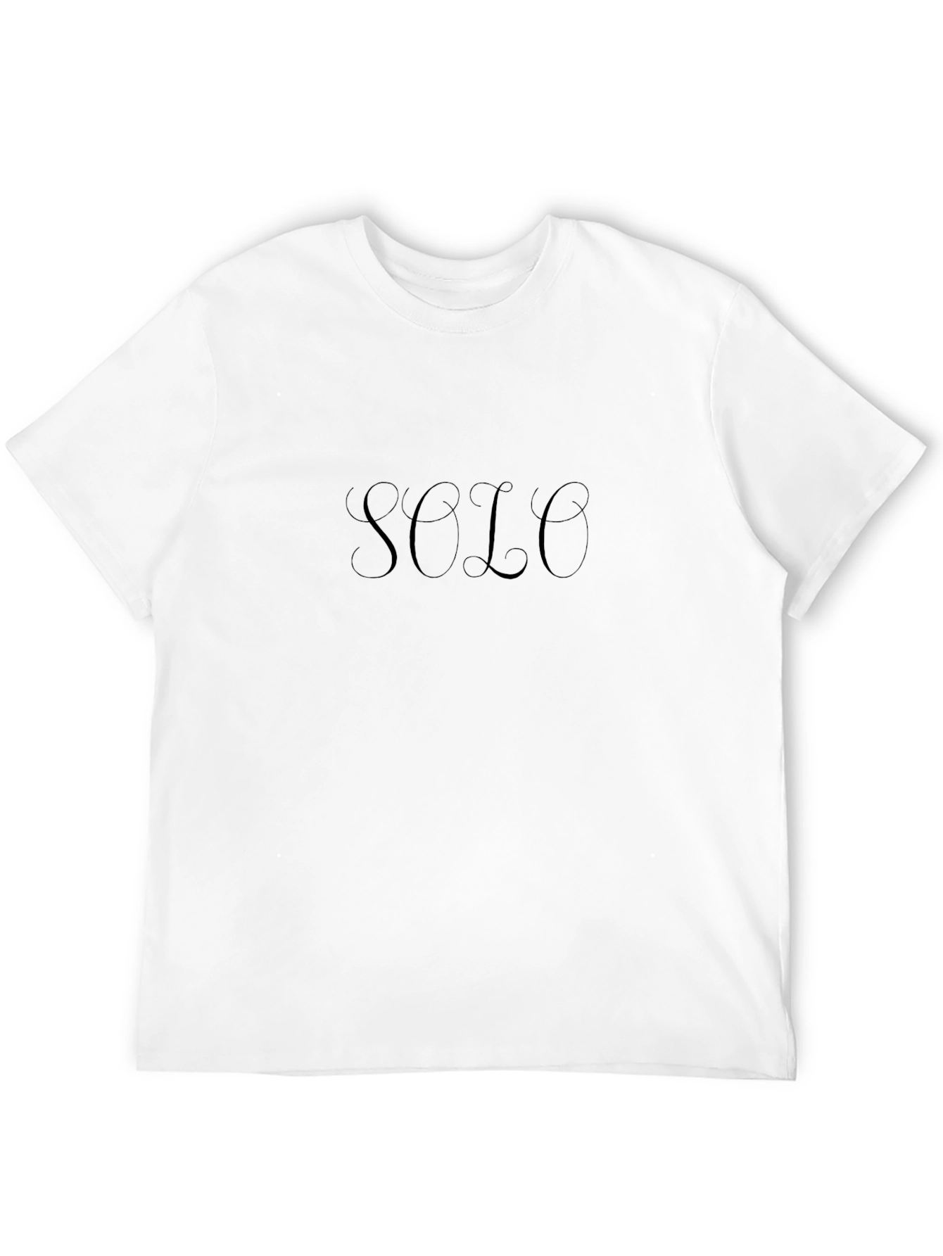 Stylish Black SOLO Graphic Tee - Casual Comfort