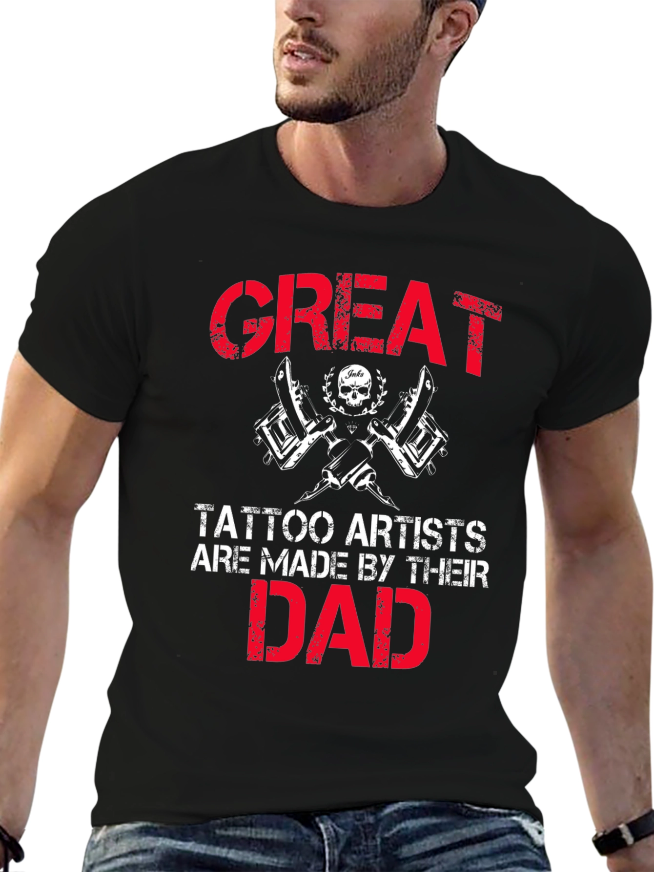 Great Tattoo Artist Dad T-Shirt