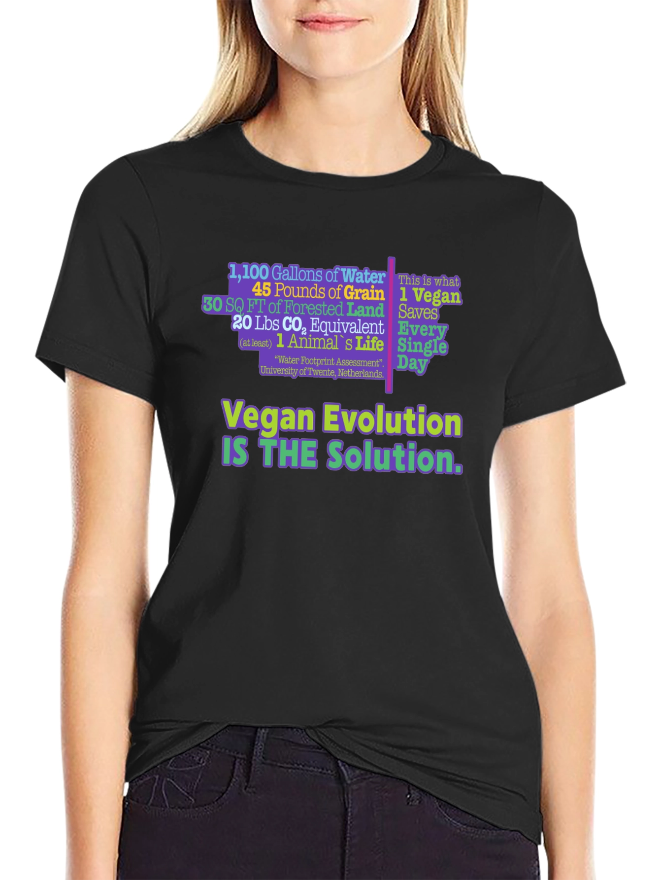Vegan Evolution Graphic T-Shirt