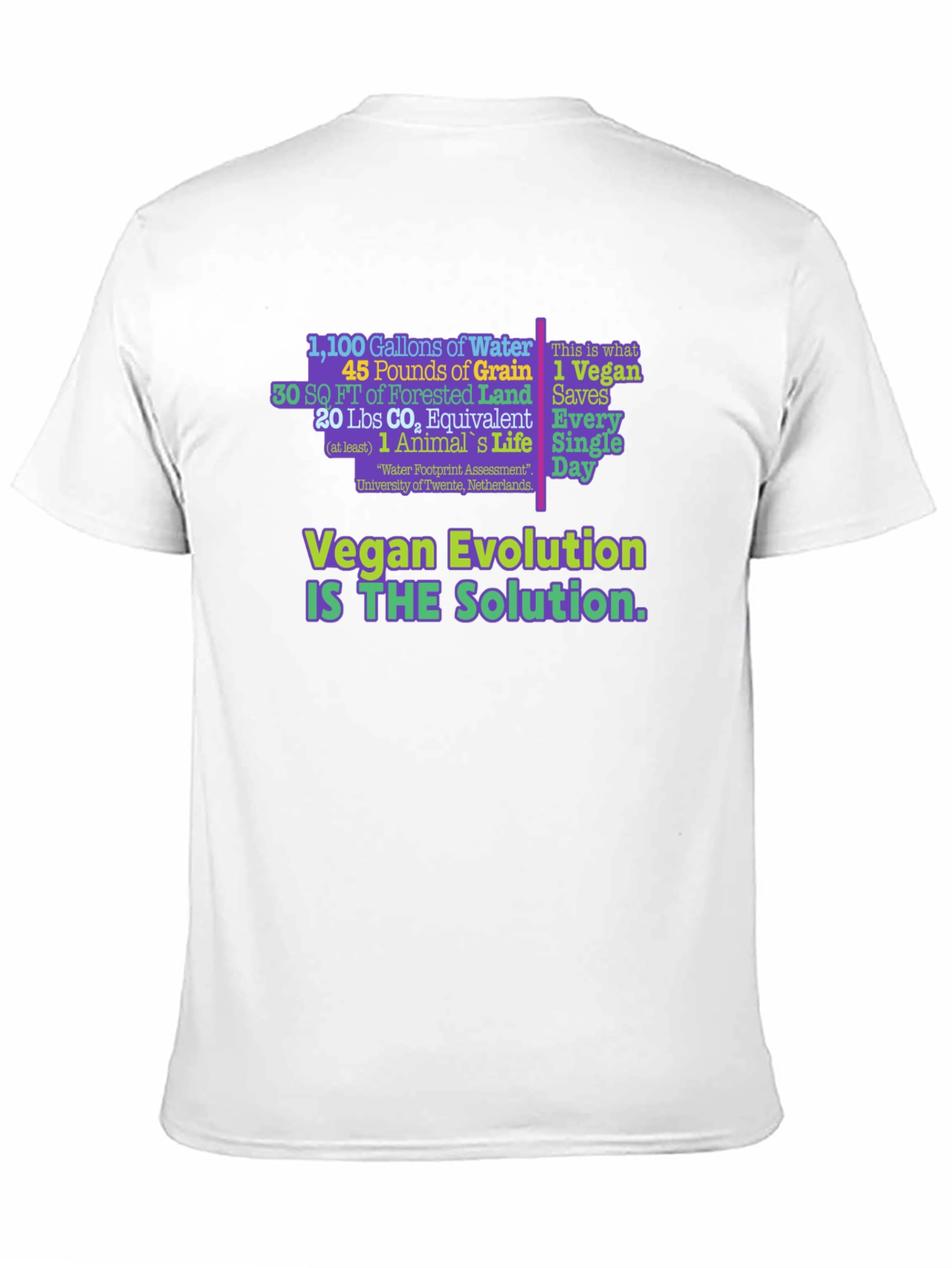 Vegan Evolution Graphic T-Shirt