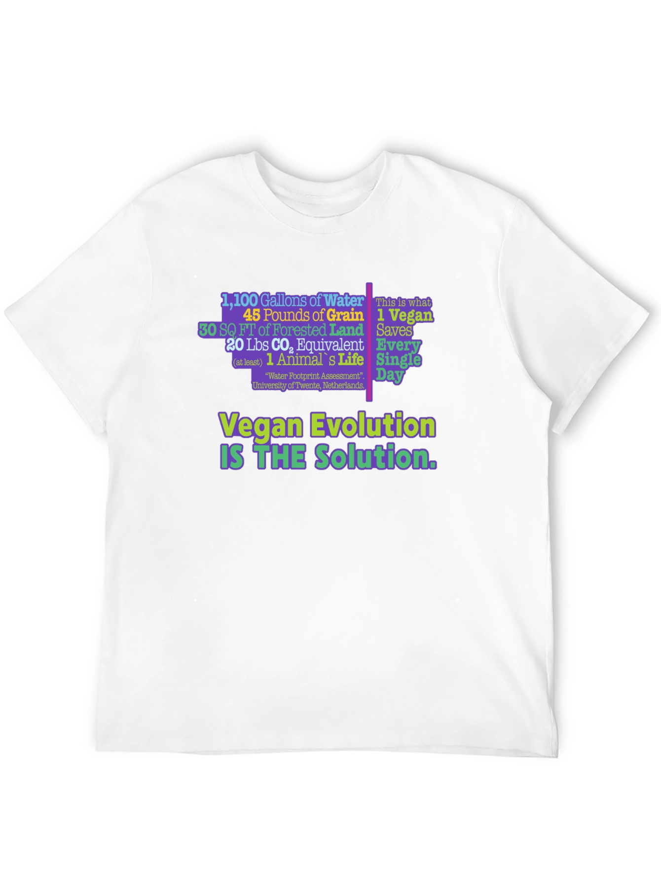 Vegan Evolution Graphic T-Shirt