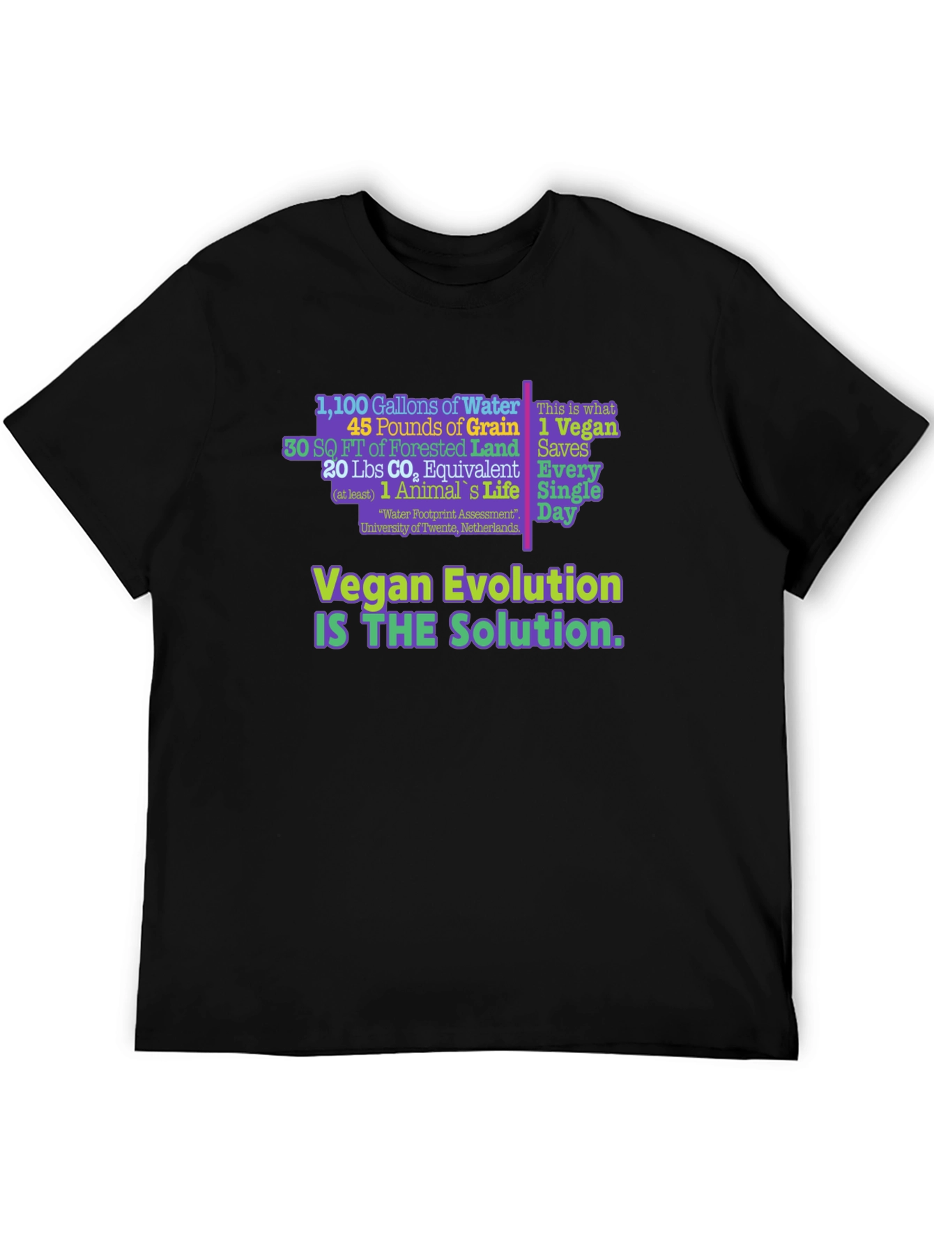 Vegan Evolution Graphic T-Shirt
