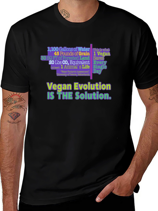 Vegan Evolution Graphic T-Shirt