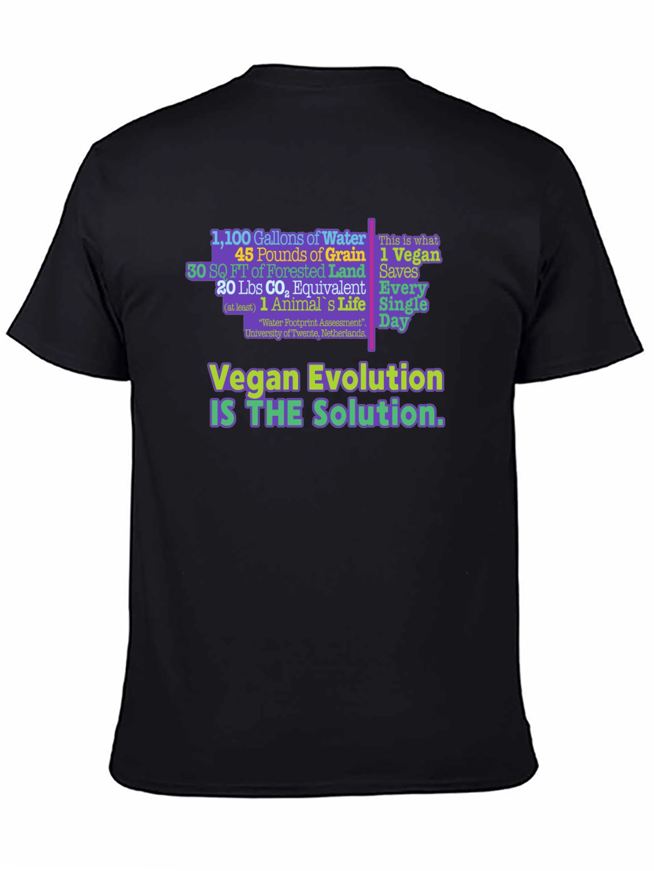 Vegan Evolution Graphic T-Shirt