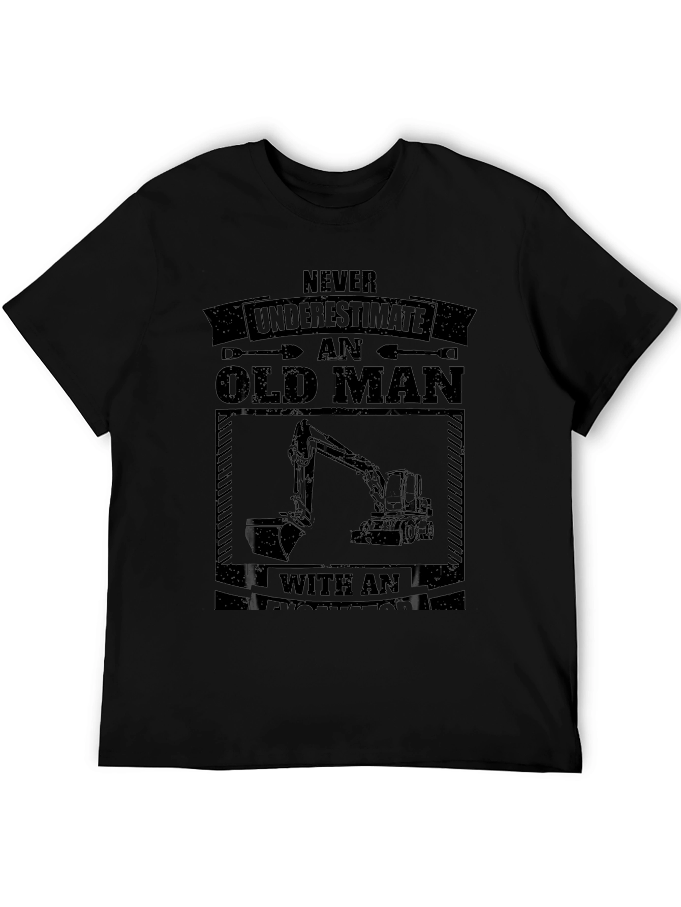 Old Man Excavator T-Shirt