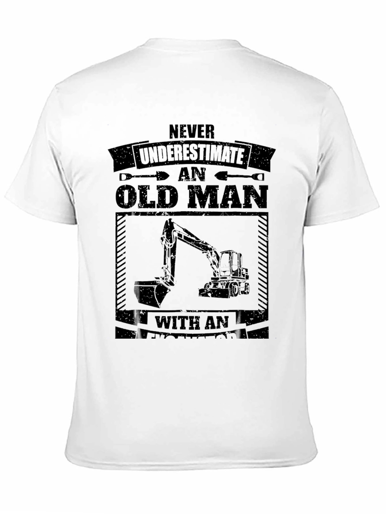 Old Man Excavator T-Shirt