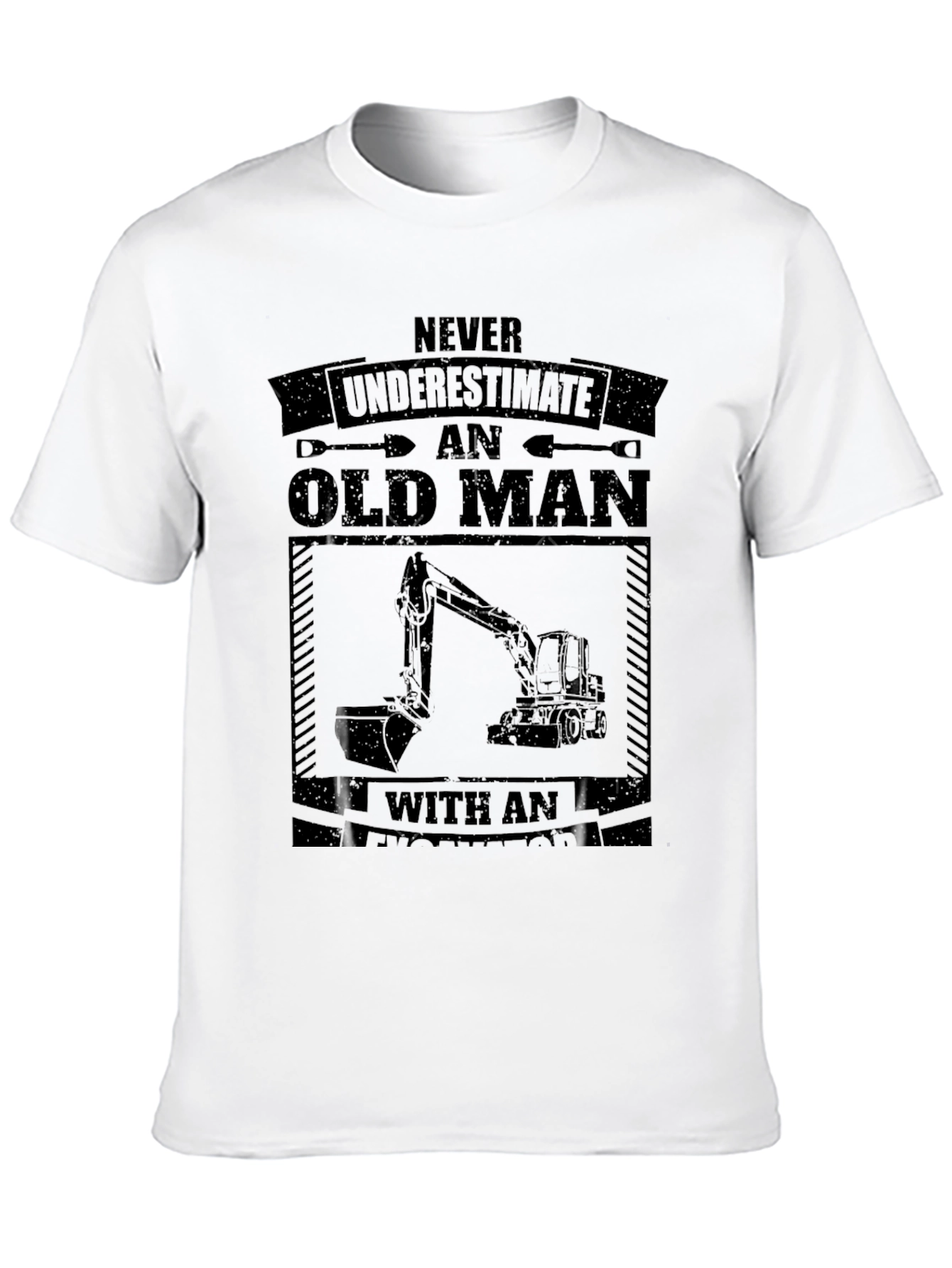 Old Man Excavator T-Shirt