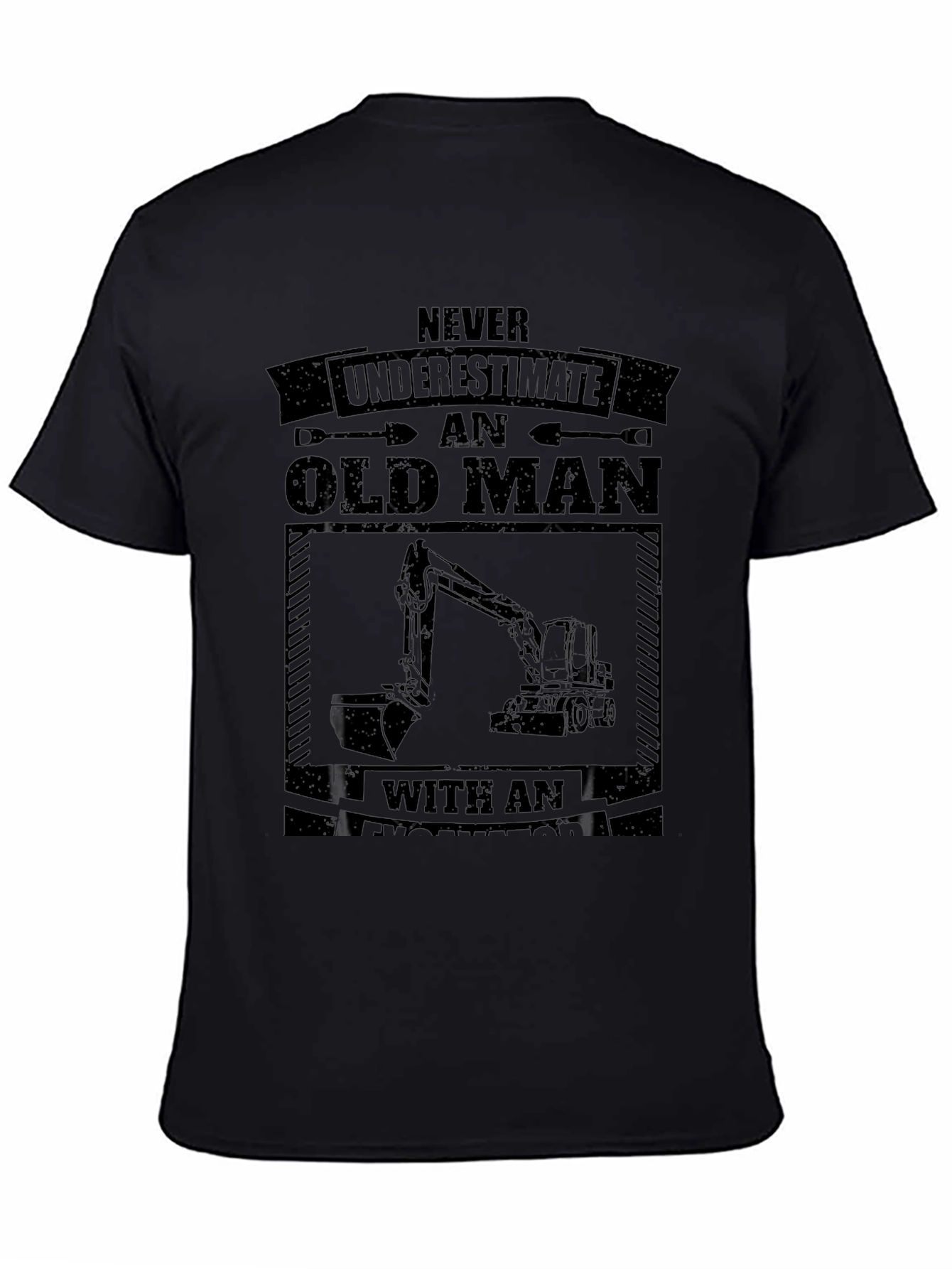 Old Man Excavator T-Shirt
