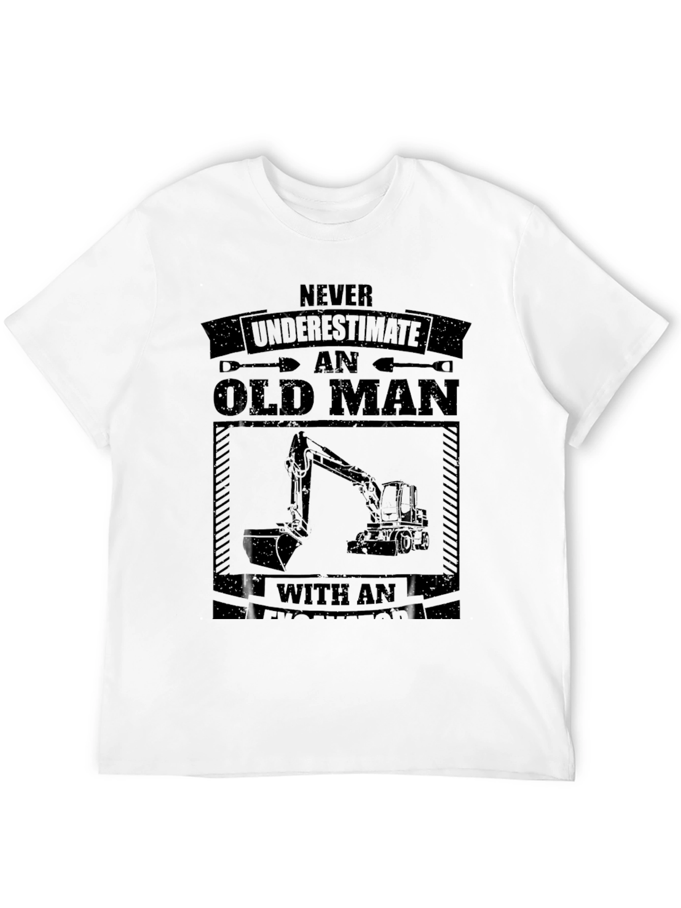 Old Man Excavator T-Shirt