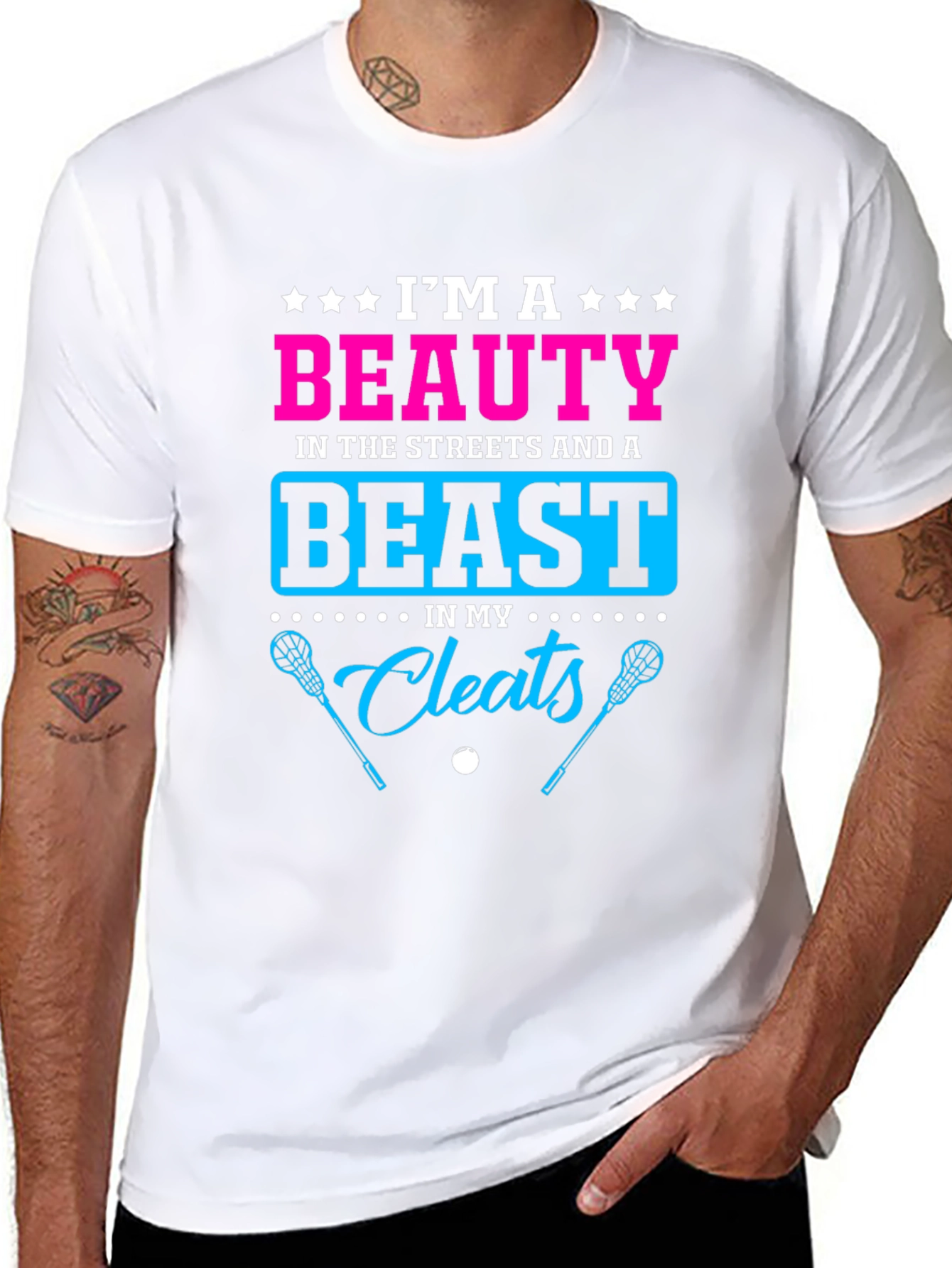 Beauty and Beast Lacrosse Graphic Tee