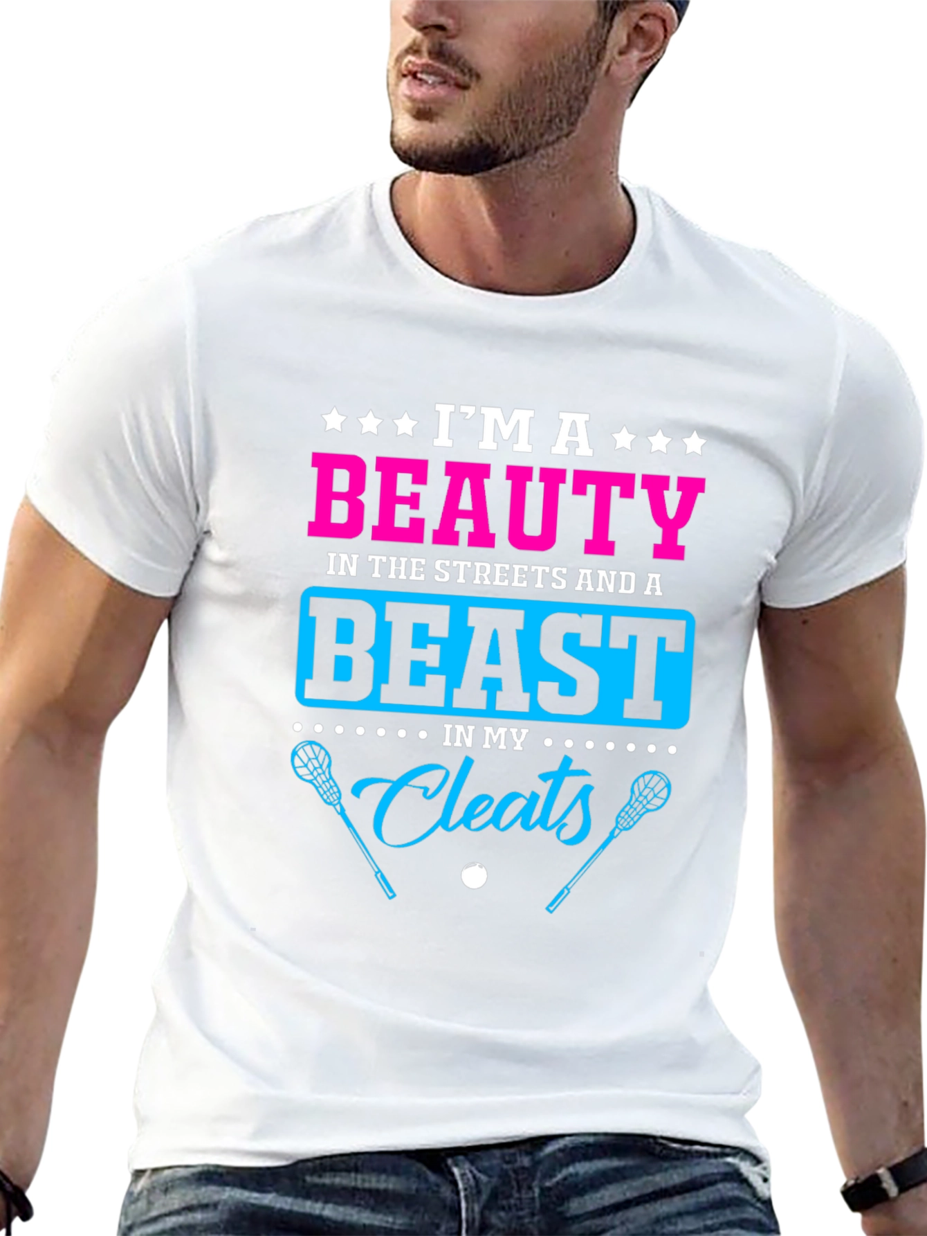 Beauty and Beast Lacrosse Graphic Tee